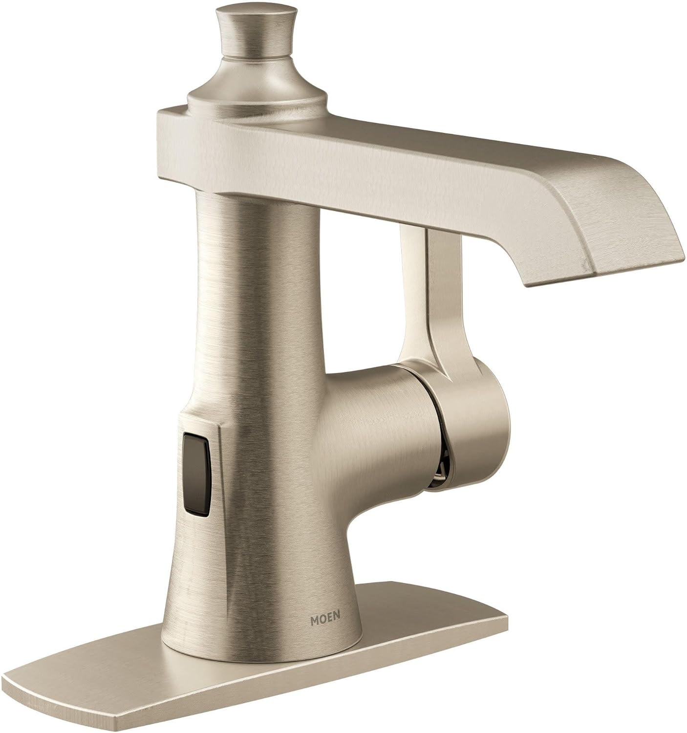 image:imageMoen Flara Brushed Nickel Motionsense Wave Touchless Single Handle Bathroom Sink Faucet S6981EWBN