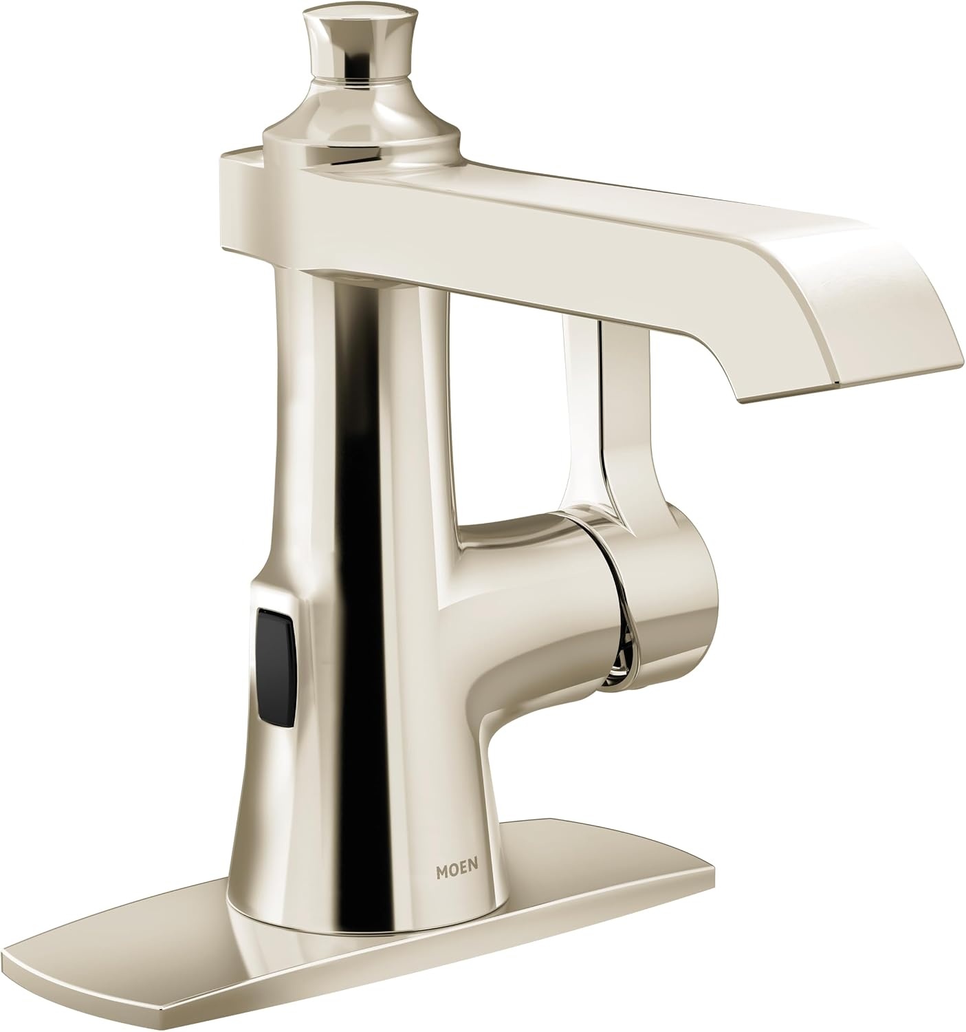 image:imageMoen Flara Polished Nickel Motionsense Wave Touchless Single Handle Bathroom Sink Faucet S6981EWNL