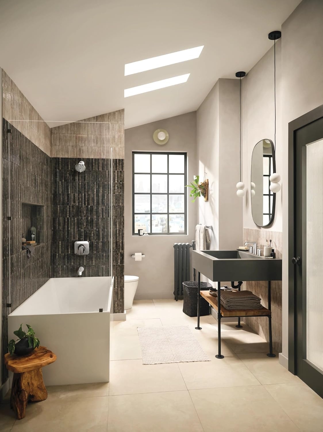 image:imageMoen Genta Chrome TwoHandle Widespread Modern Bathroom Faucet with Drain Assembly Bathroom Sink Faucet 3Hole Application Valve Required T6708 Bathroom sink faucet trim drain assembly included widespread installation valve required chrome finishChrome