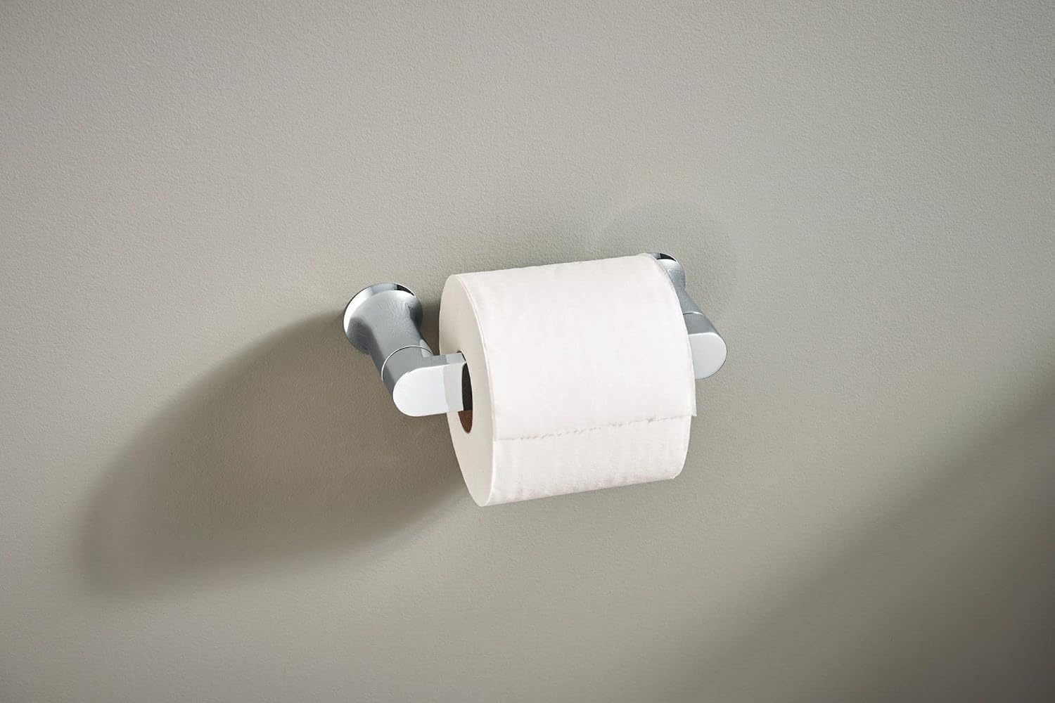 image:imageMoen Genta LX Brushed Nickel Modern Wall Mount Pivoting Toilet Paper Holder Modern Toilet Roll Holder for Bathroom BH3808BNChrome