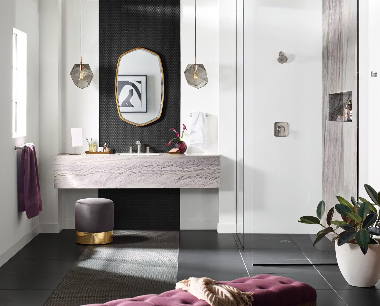 image:imageMoen Genta LX Modern Single Kitchen or Bathroom Towel Bar 68Inch Brushed Nickel BH3886BNBrushed Nickel