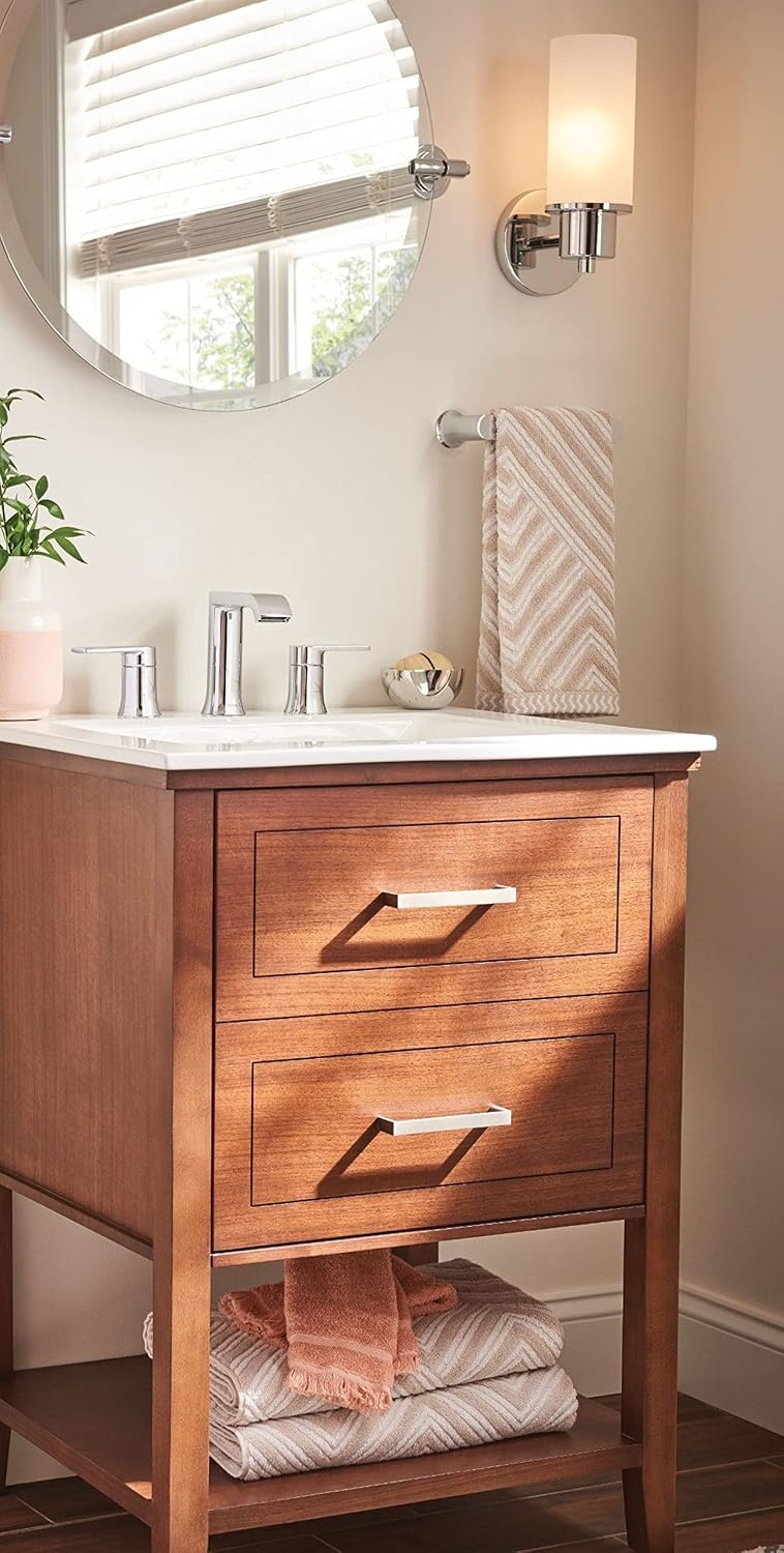image:imageMoen Genta LX Modern Single Kitchen or Bathroom Towel Bar 68Inch Brushed Nickel BH3886BNChrome