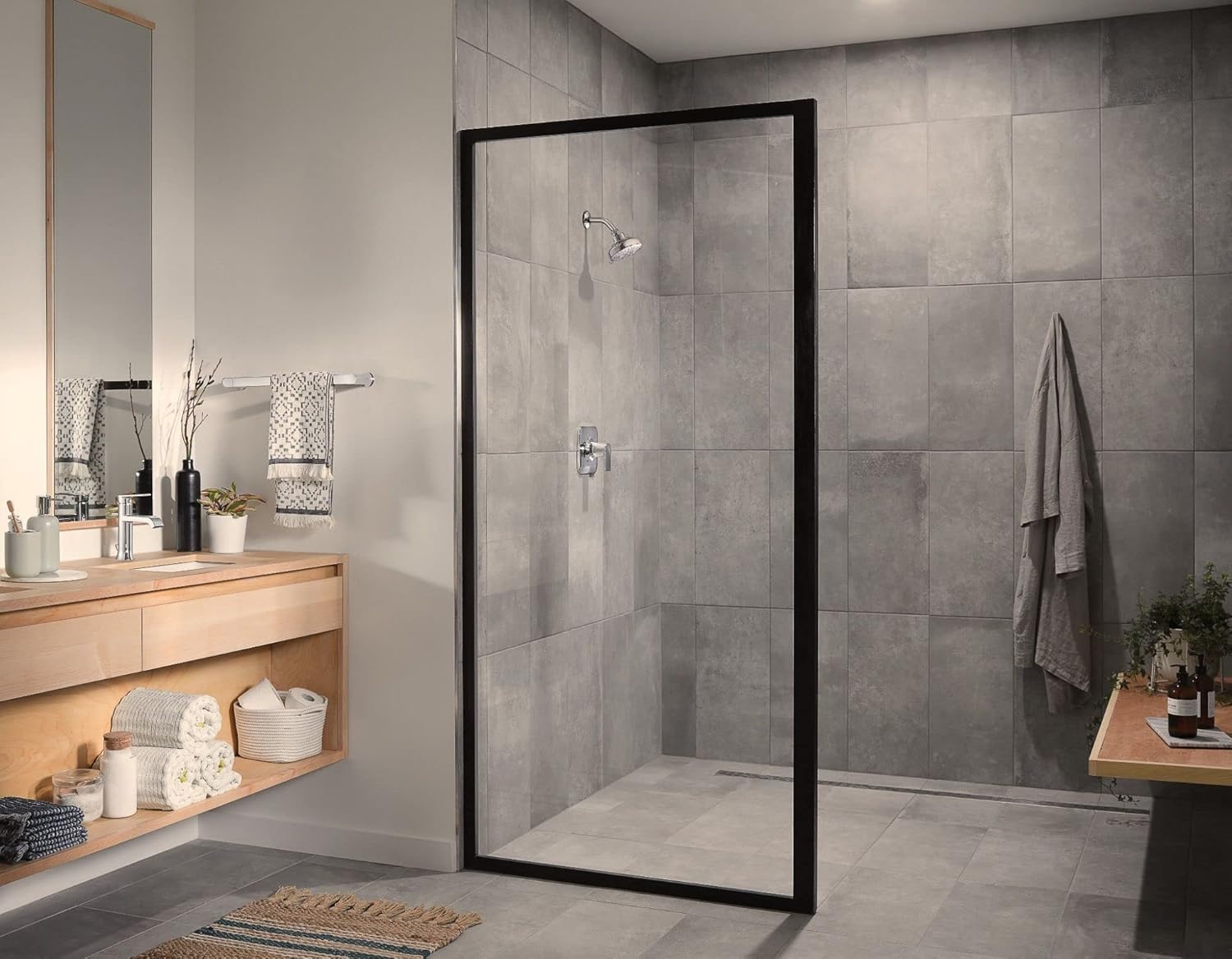 image:imageMoen Genta LX Modern Single Kitchen or Bathroom Towel Bar 68Inch Brushed Nickel BH3886BNChrome