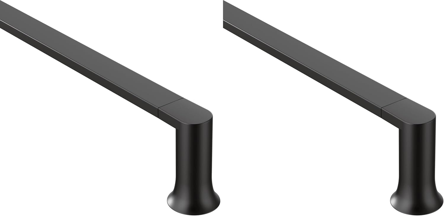 image:imageMoen Genta LX Modern Single Kitchen or Bathroom Towel Bar 68Inch Brushed Nickel BH3886BNMatte Black