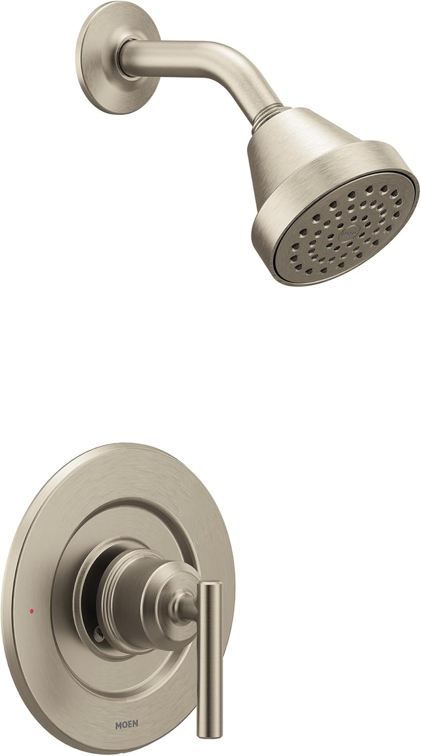 image:imageMoen Gibson Chrome PosiTemp Pressure Balancing EcoPerformance Modern Shower Trim Valve Required T2902EPBrushed Nickel