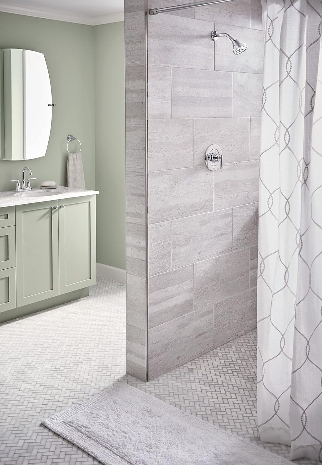 image:imageMoen Gibson Chrome PosiTemp Pressure Balancing EcoPerformance Modern Shower Trim Valve Required T2902EPChrome