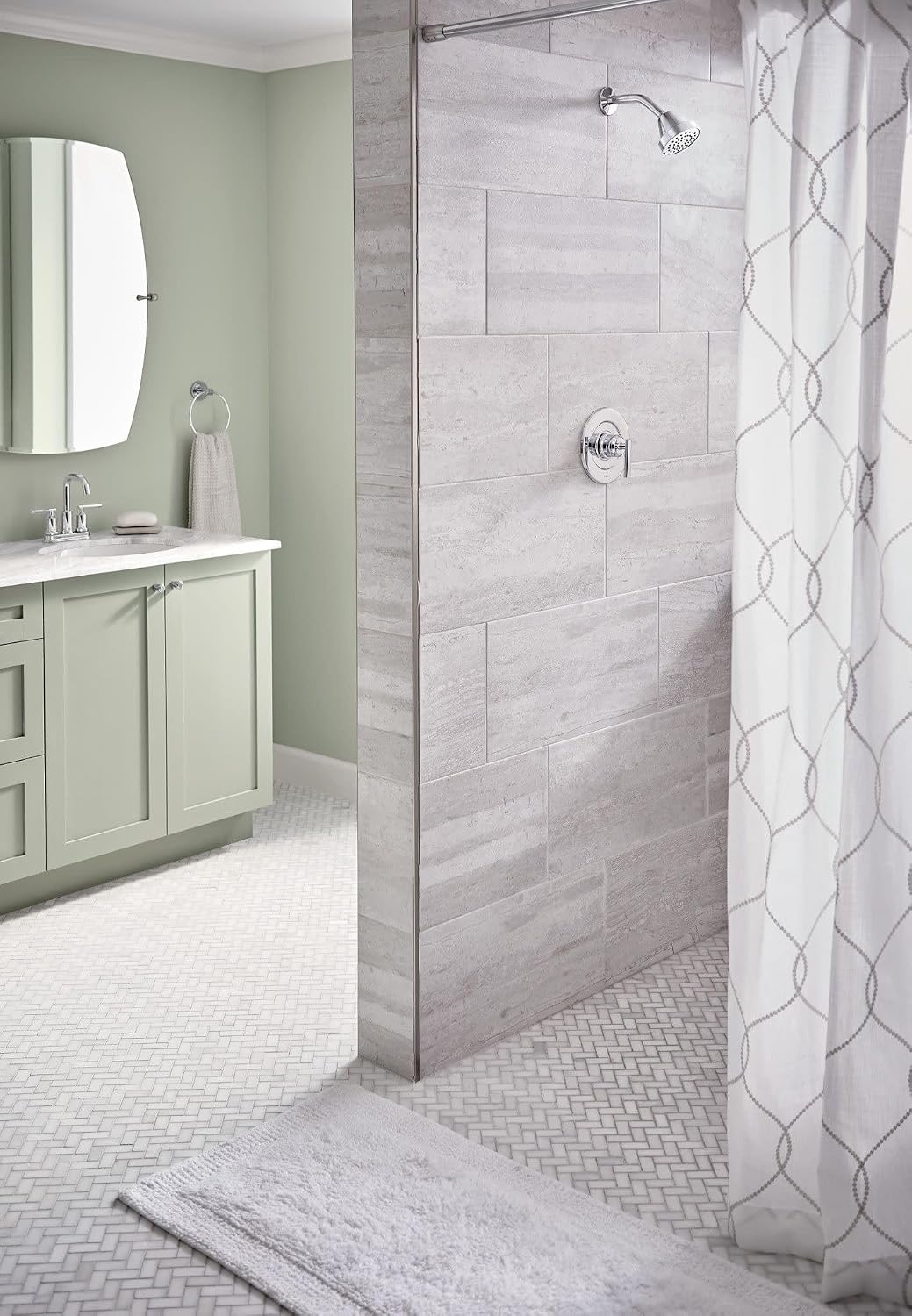 image:imageMoen Gibson Chrome PosiTemp Pressure Balancing EcoPerformance Modern Shower Trim Valve Required T2902EPChrome