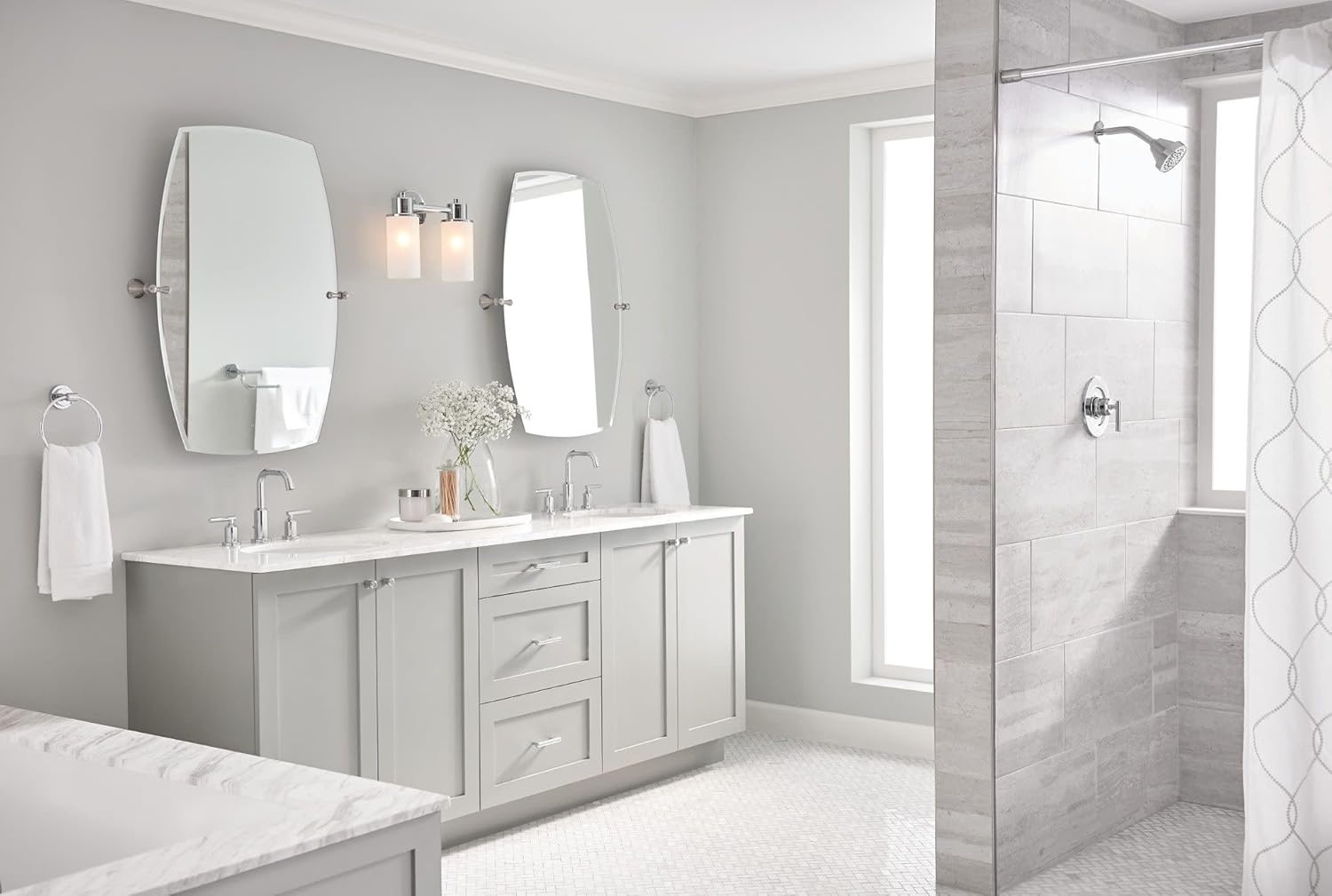 image:imageMoen Gibson Chrome PosiTemp Pressure Balancing EcoPerformance Modern Shower Trim Valve Required T2902EPChrome