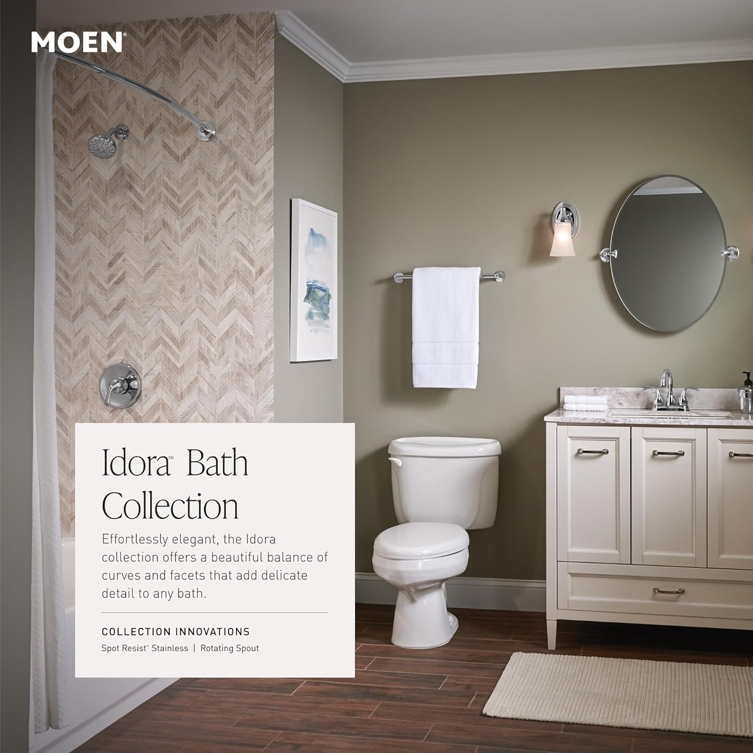 image:imageMoen Idora Chrome TwoHandle Centerset Bathroom Sink Faucet with Drain Assembly 84115Brushed Nickel