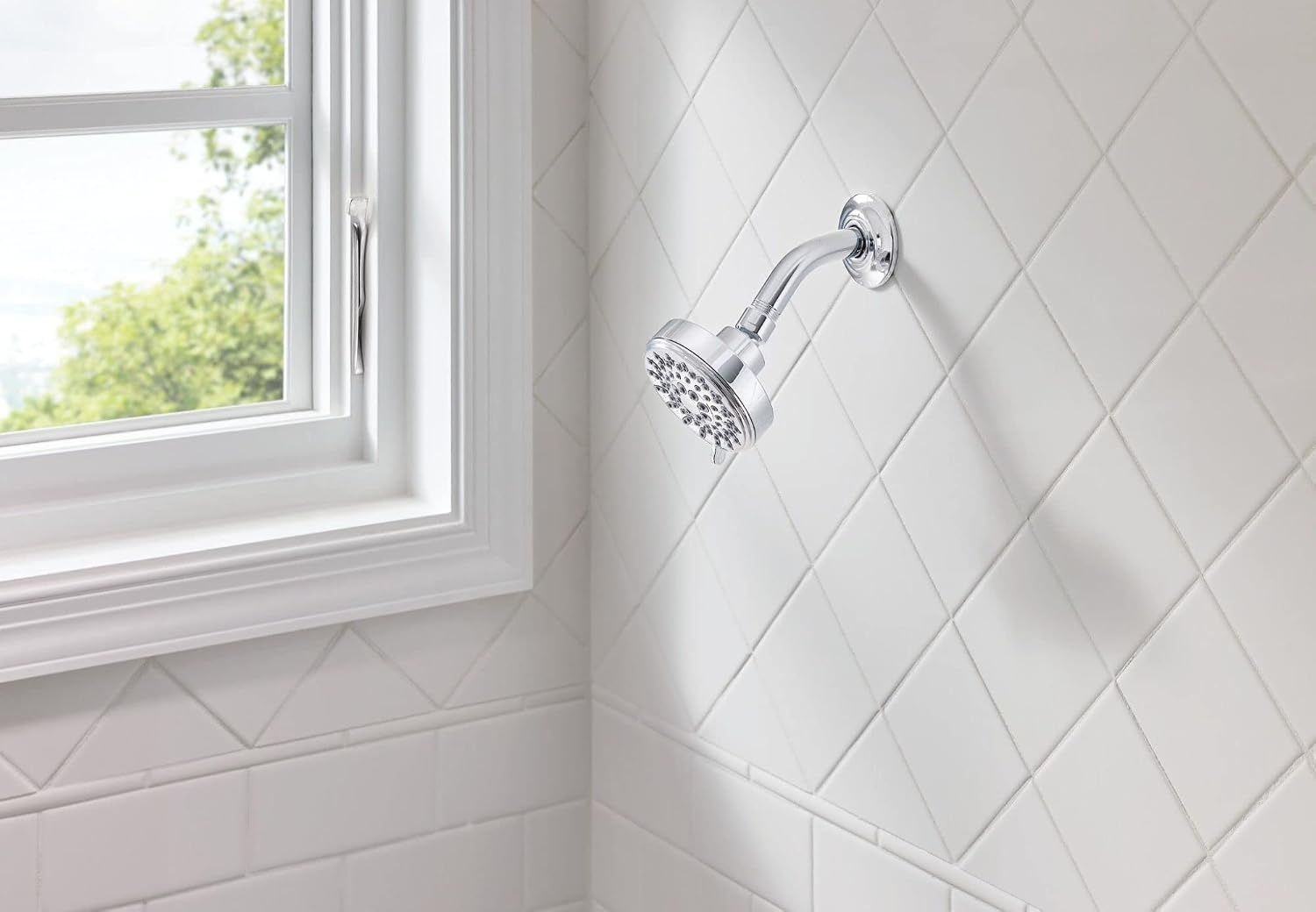 image:imageMoen Ignite Chrome Fivefunction Shower Head With 25 GPM HighPressure Spray 20090Chrome