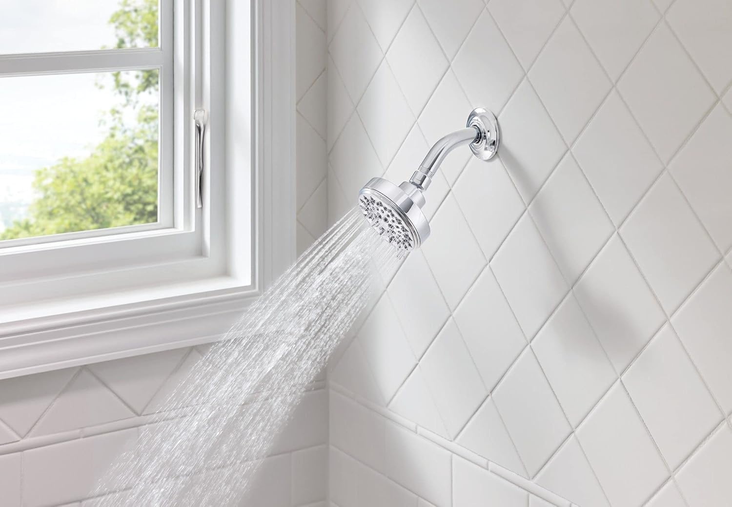 image:imageMoen Ignite Chrome Fivefunction Shower Head With 25 GPM HighPressure Spray 20090Chrome
