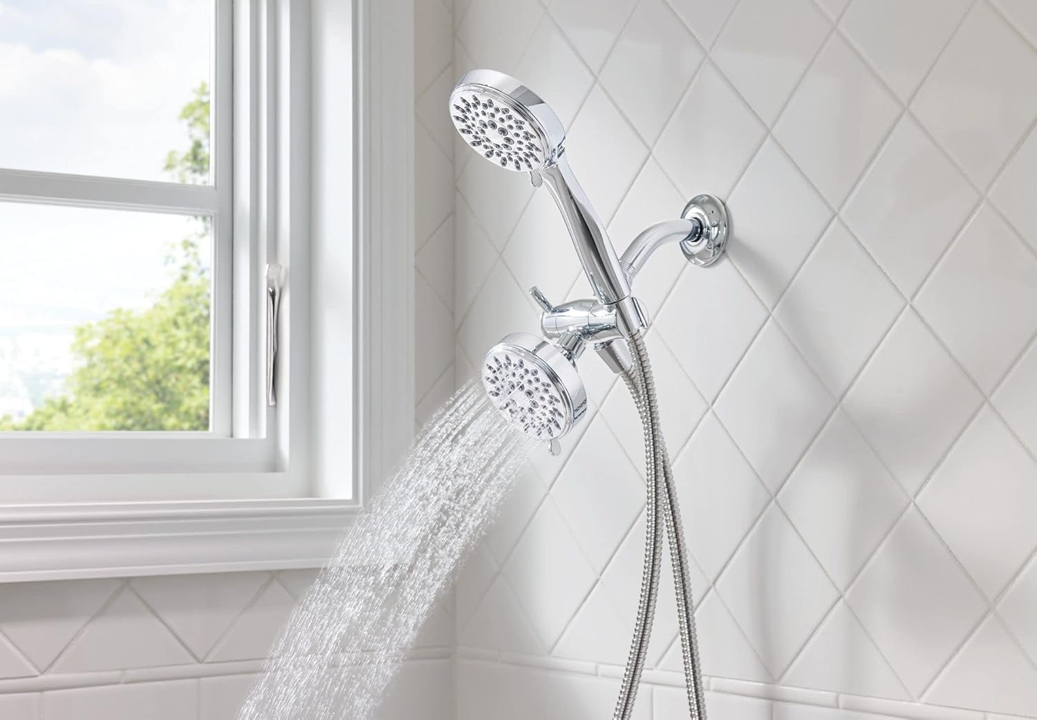 image:imageMoen Ignite Chrome Fivefunction Shower Head With 25 GPM HighPressure Spray 20090Chrome