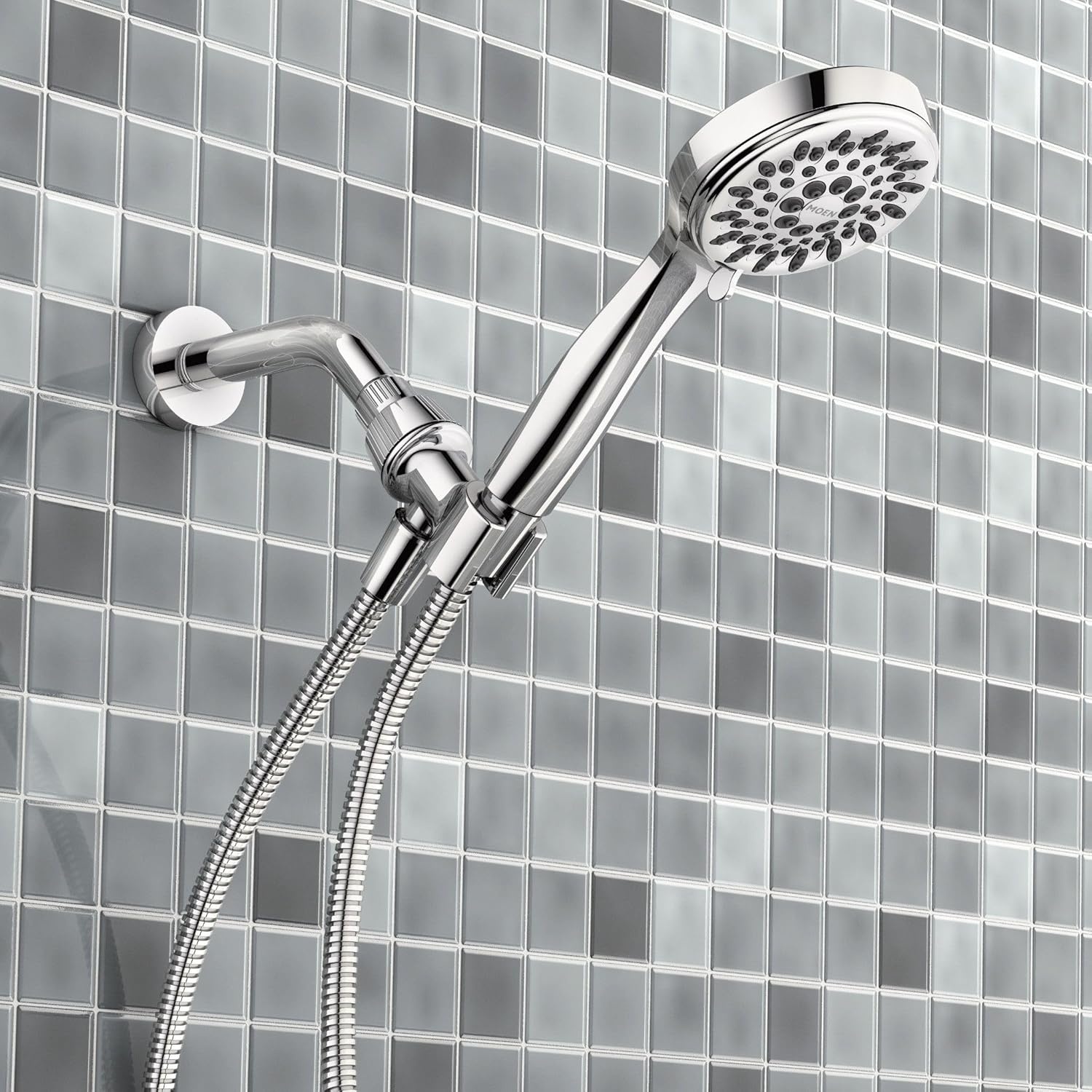 image:imageMoen Ignite Chrome Fivefunction Shower Head With 25 GPM HighPressure Spray 20090Chrome