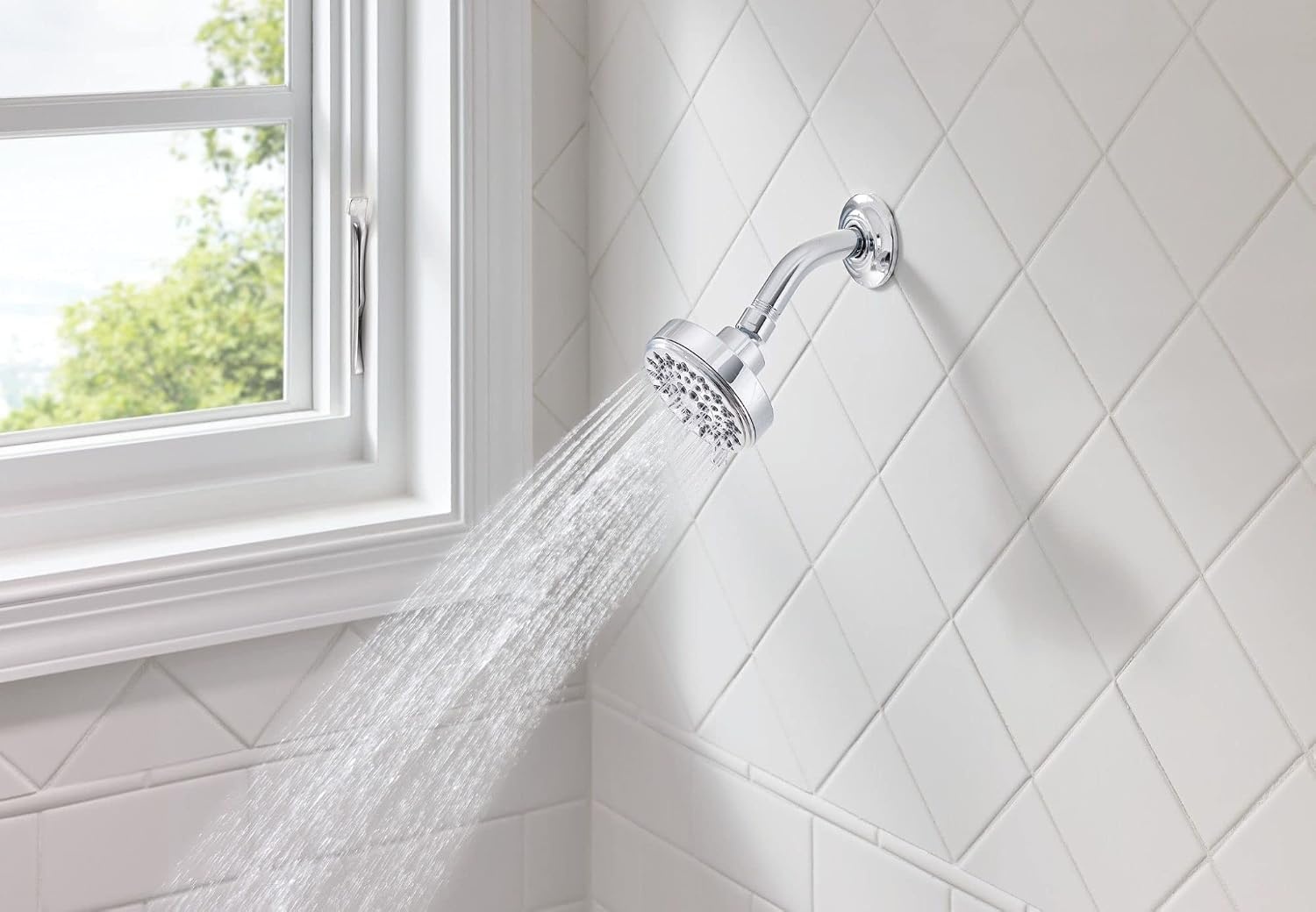 image:imageMoen Ignite Chrome Fivefunction Shower Head With 25 GPM HighPressure Spray 20090Chrome