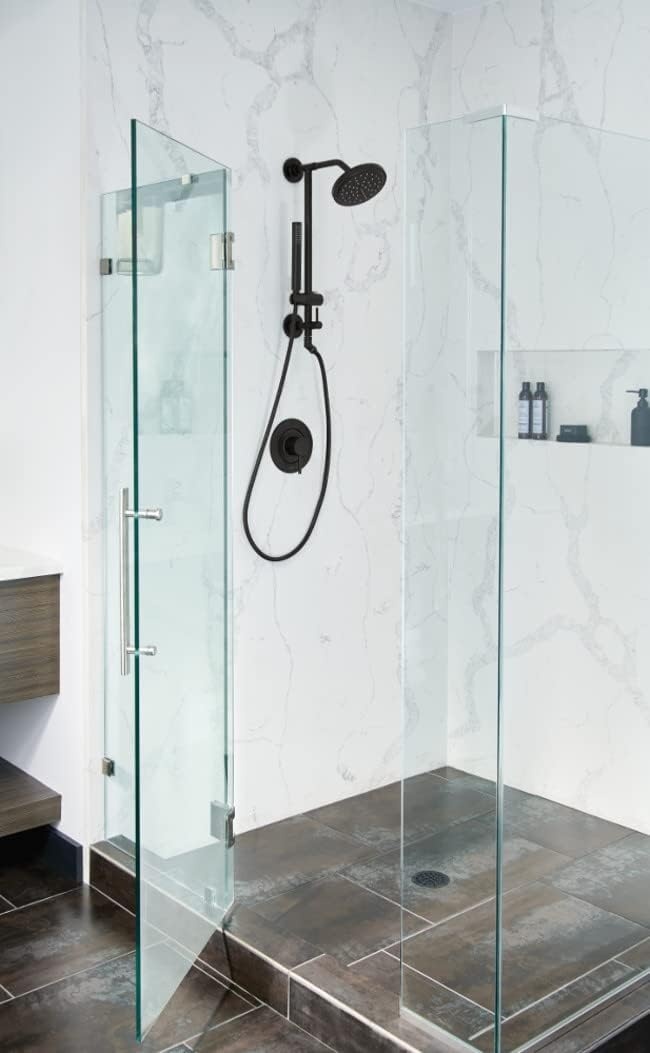 image:imageMoen Matte Black Single Function Shower Head with Immersion Rainshower Technology 7Inch Diameter S176BLBrushed Gold