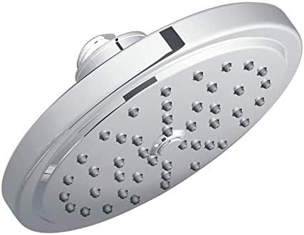 image:imageMoen Matte Black Single Function Shower Head with Immersion Rainshower Technology 7Inch Diameter S176BLBrushed Gold