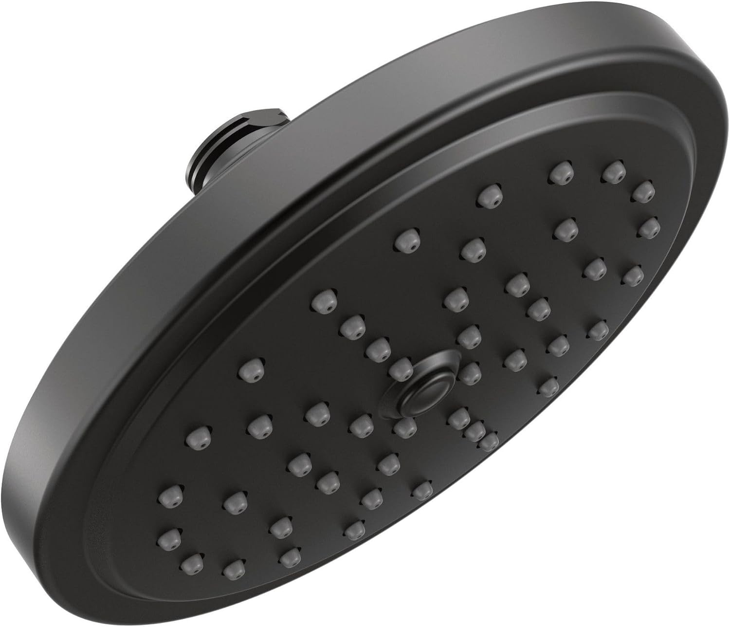 image:imageMoen Matte Black Single Function Shower Head with Immersion Rainshower Technology 7Inch Diameter S176BLMatte Black