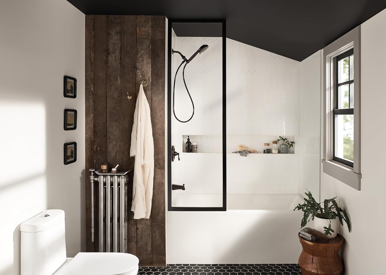 image:imageMoen Mediterranean Bronze Hydro Energetix High Pressure Shower Head with Handheld Sprayer Featuring 8 Spray Settings 200H0BRBPack of 1