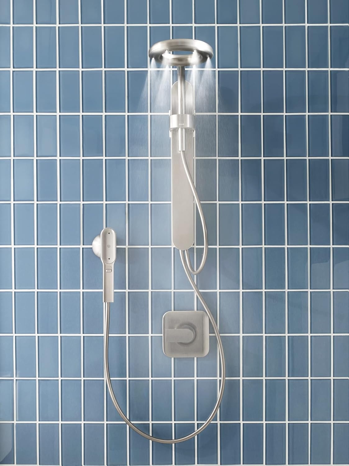 image:imageMoen N207C0SRN Spa Shower including Rainshower Handshower and Magnetic Dock Spot Resist Brushed Nickel