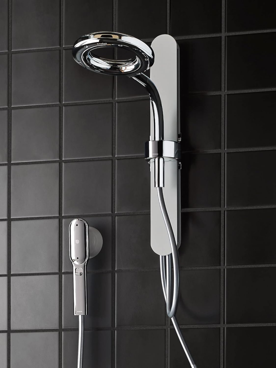 image:imageMoen N207C0SRN Spa Shower including Rainshower Handshower and Magnetic Dock Spot Resist Brushed Nickel