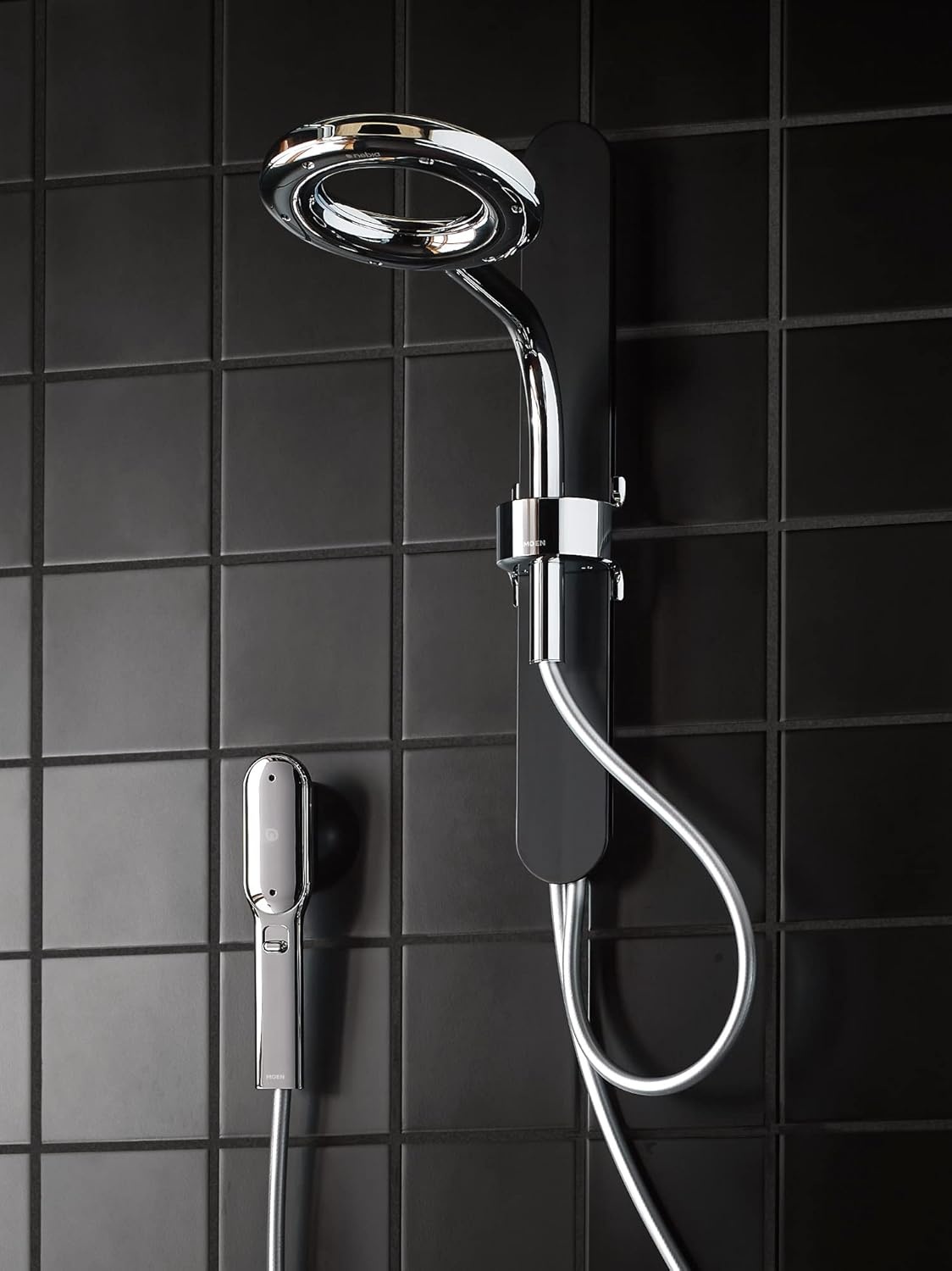 image:imageMoen N207C0SRN Spa Shower including Rainshower Handshower and Magnetic Dock Spot Resist Brushed Nickel