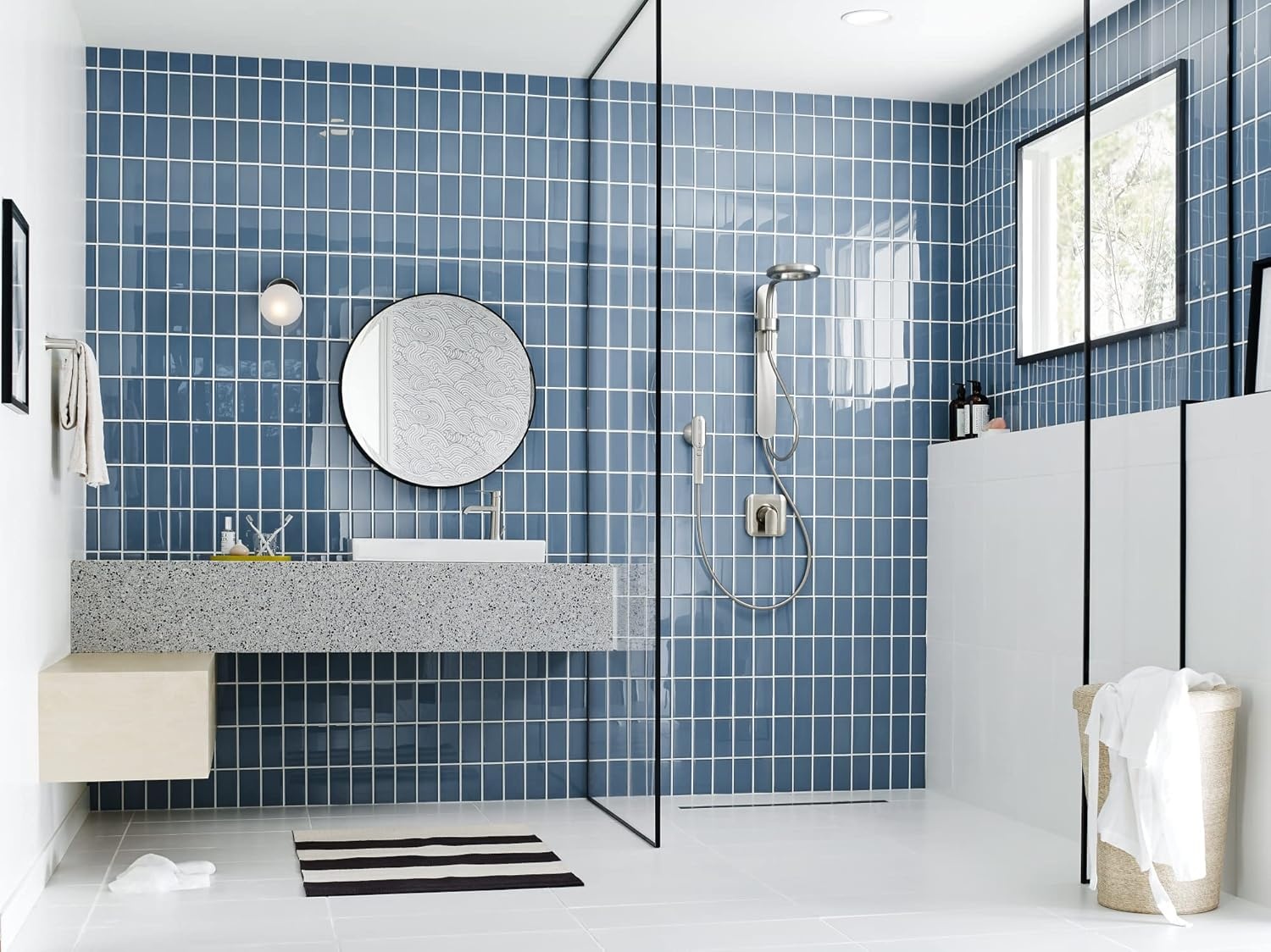 image:imageMoen N207C0SRN Spa Shower including Rainshower Handshower and Magnetic Dock Spot Resist Brushed Nickel
