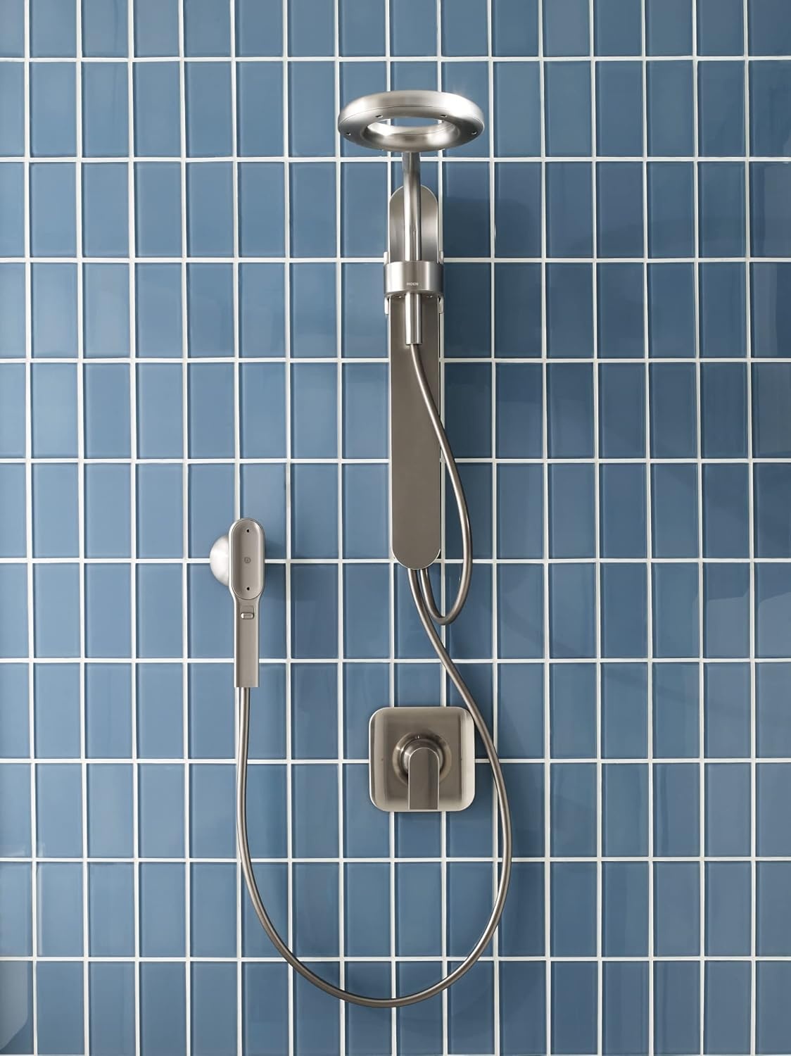 image:imageMoen N207C0SRN Spa Shower including Rainshower Handshower and Magnetic Dock Spot Resist Brushed Nickel