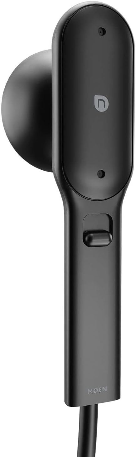 image:imageMoen N207H0BL Spa Shower Handheld Matte Black 1 Setting 15 GPM 59 Hose Easy InstallMatte Black