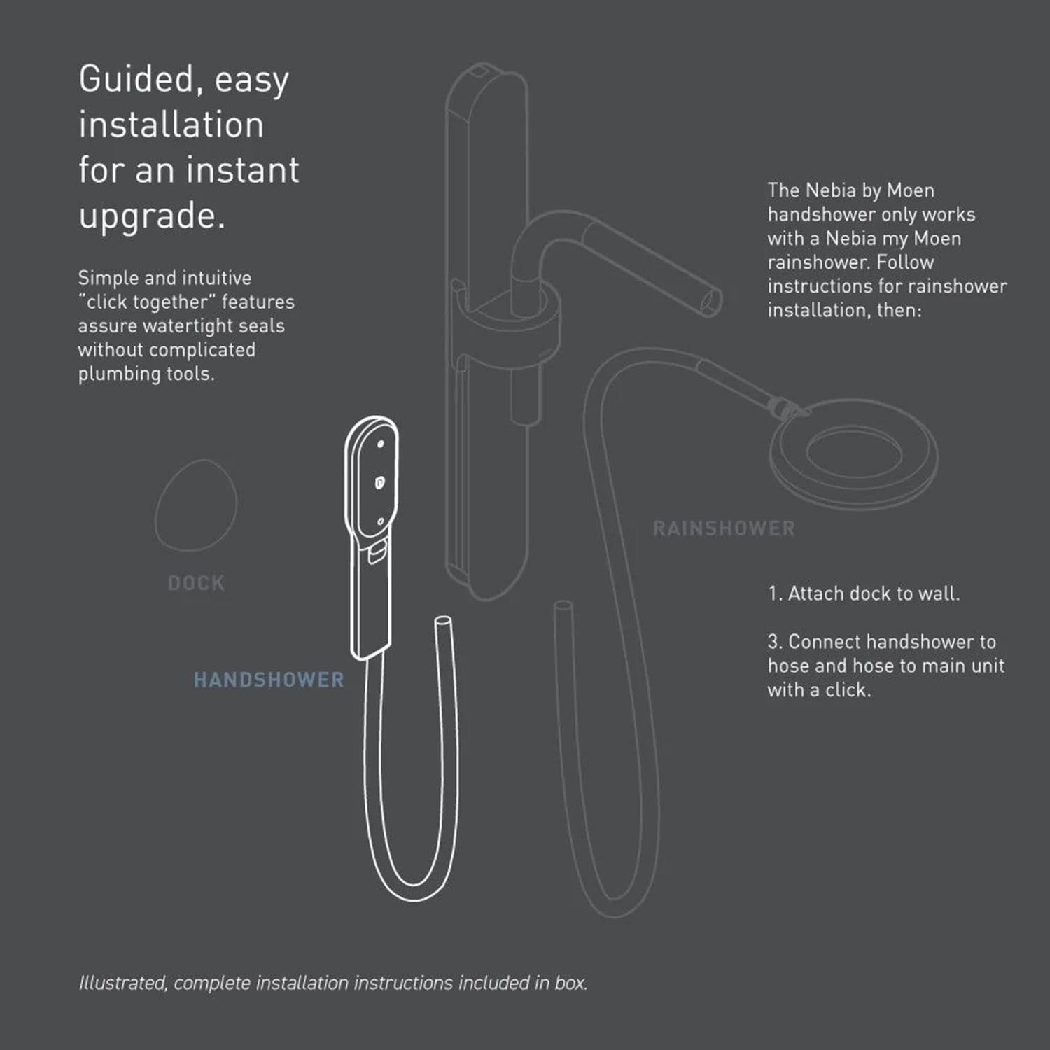 image:imageMoen N207H0SRN Spa Shower Handheld Spot Resist Brushed Nickel