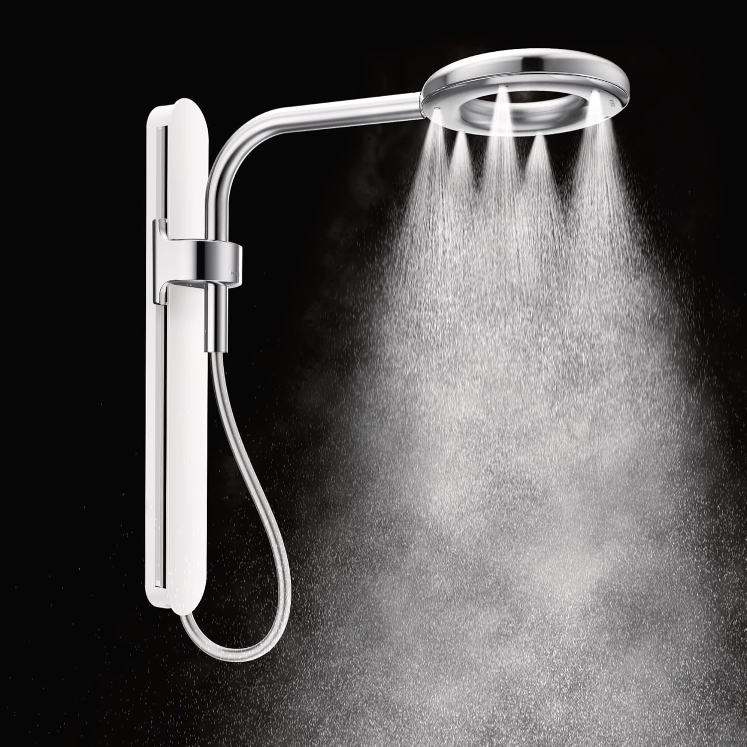image:imageMoen N207R0BL Spa Shower Rainshower Matte BlackMatte Black