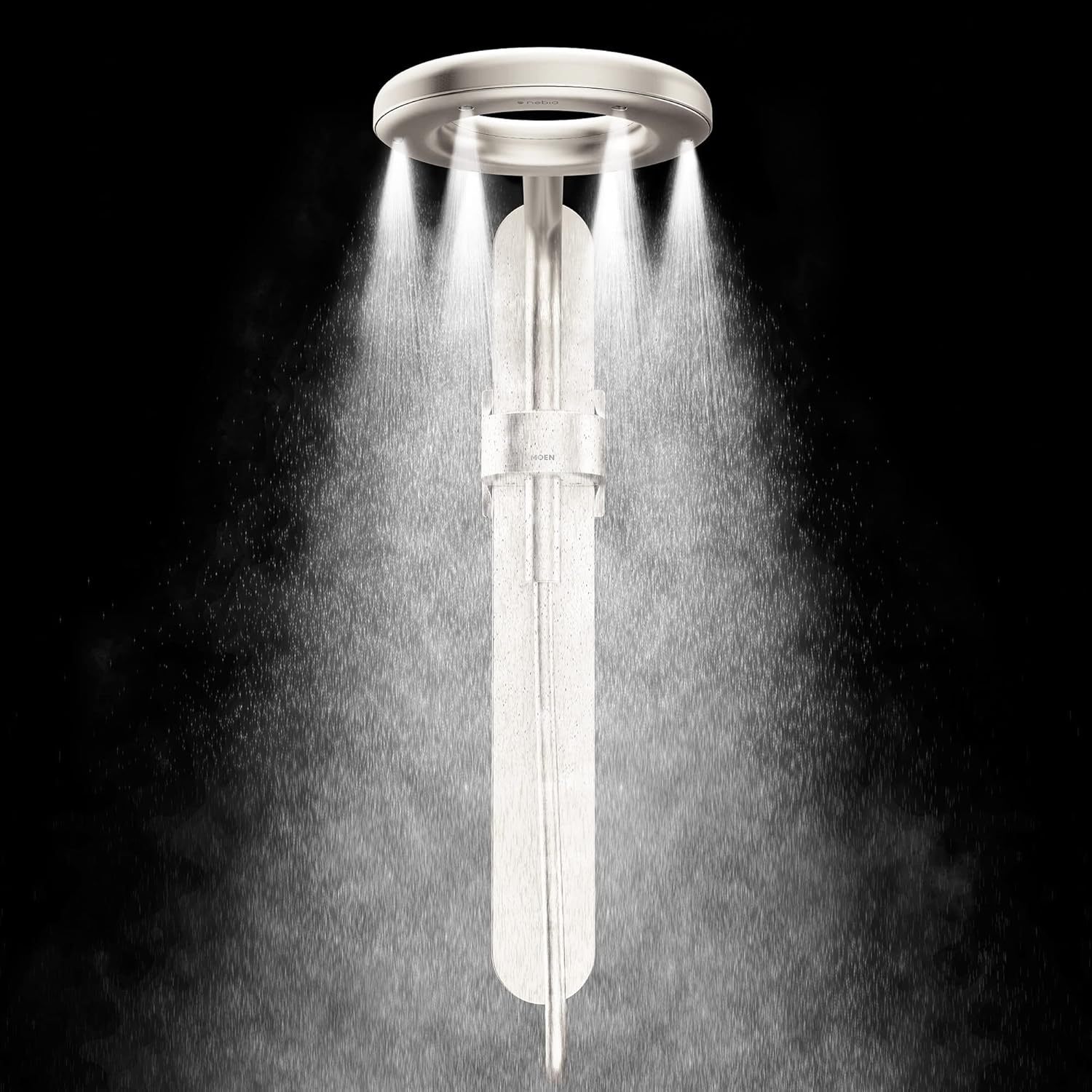image:imageMoen N207R0BL Spa Shower Rainshower Matte BlackMatte BlackChrome