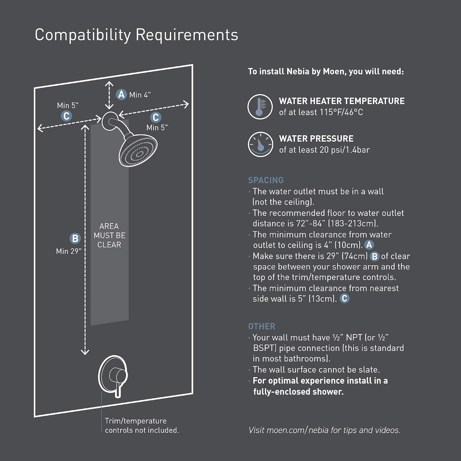 image:imageMoen N214H0SRN Spa Handshower Spot Resist Brushed Nickel