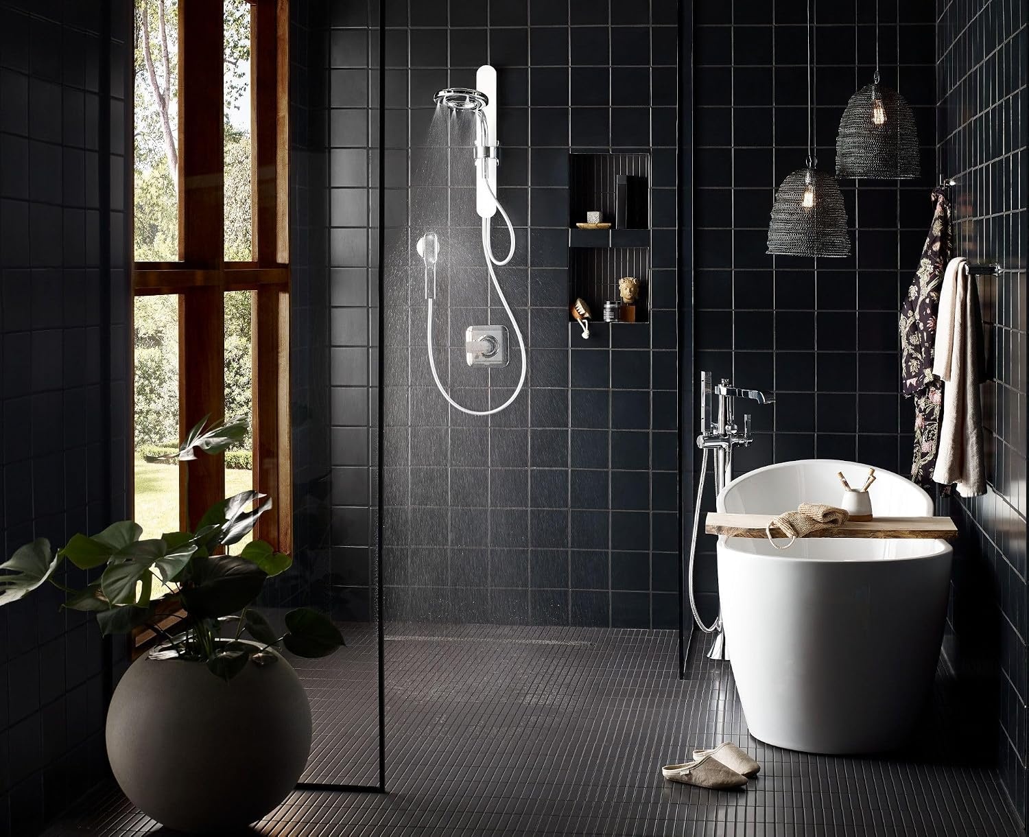 image:imageMoen N214R0CH Spa Shower Rainshower ChromeWhiteChromeWhite