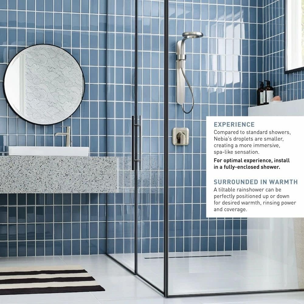 image:imageMoen N214R0CH Spa Shower Rainshower ChromeWhiteChromeWhite