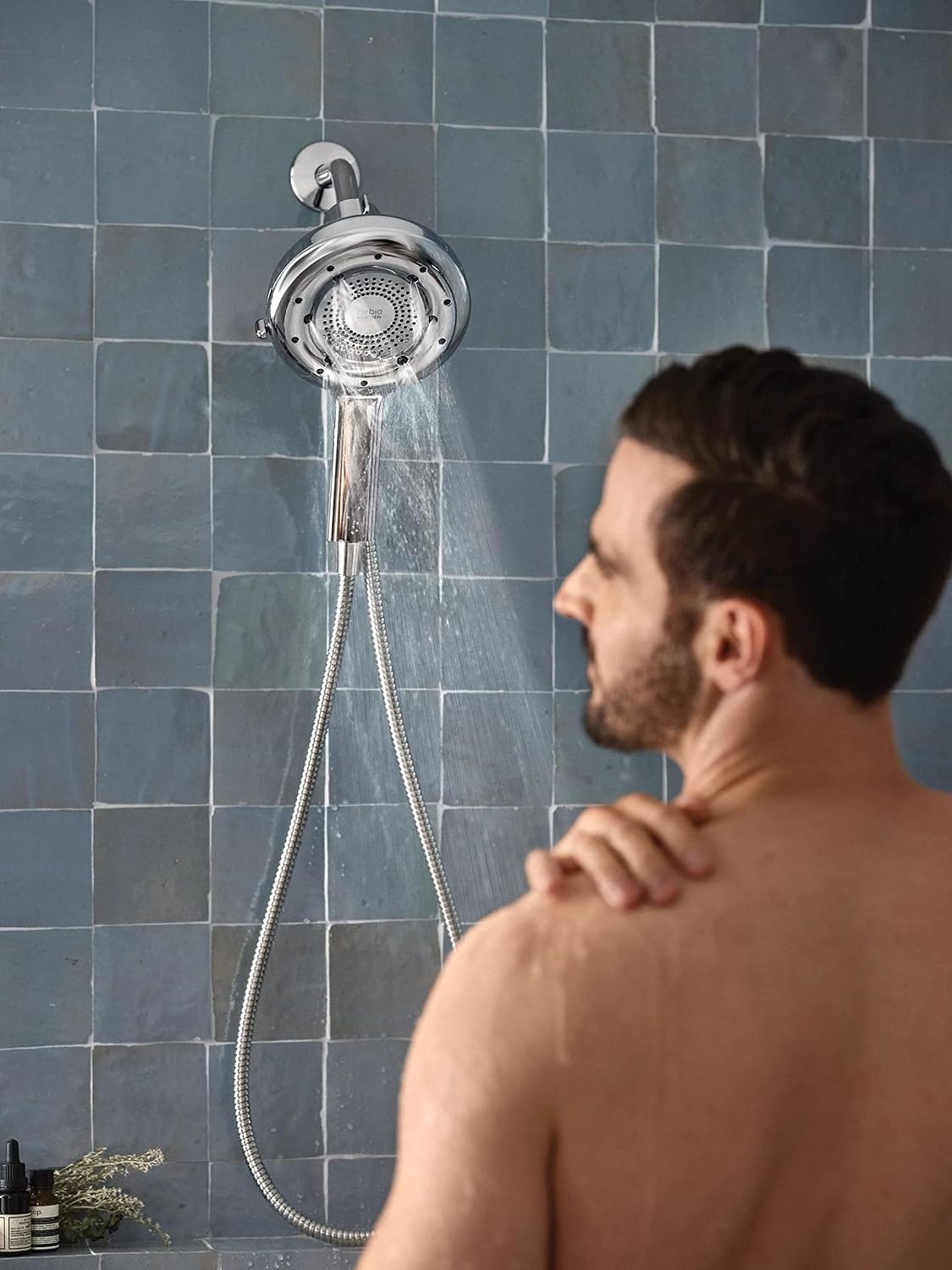 image:imageMoen N400H0CH Quattro Handheld Four Unique Shower Experiences and Magnetix Dock Chrome