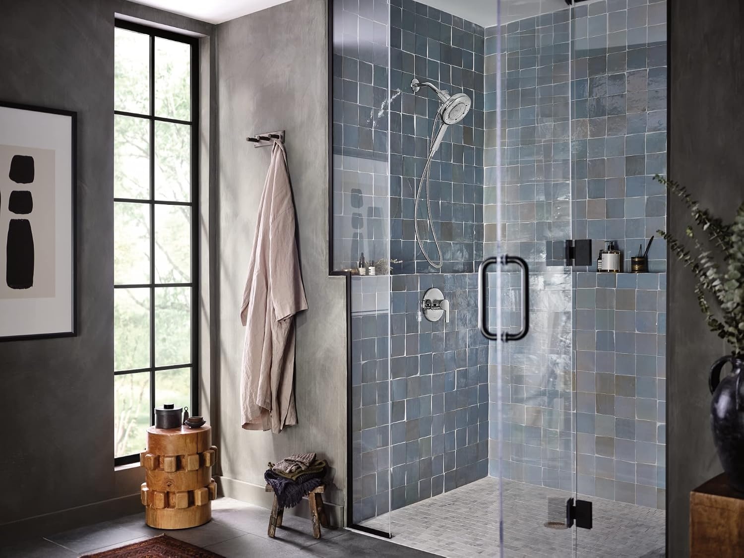 image:imageMoen N400H0CH Quattro Handheld Four Unique Shower Experiences and Magnetix Dock Chrome