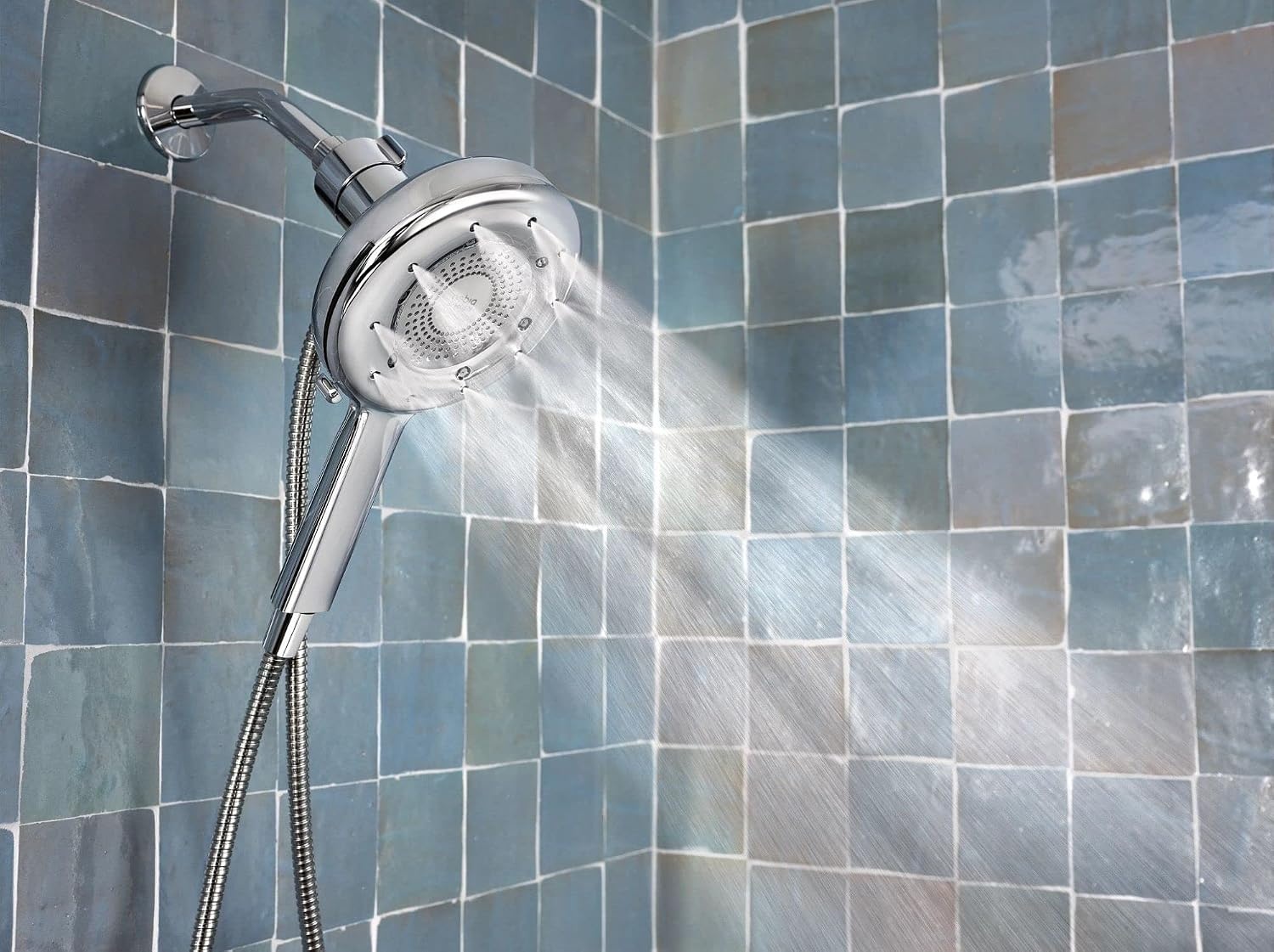 image:imageMoen N400H0CH Quattro Handheld Four Unique Shower Experiences and Magnetix Dock Chrome