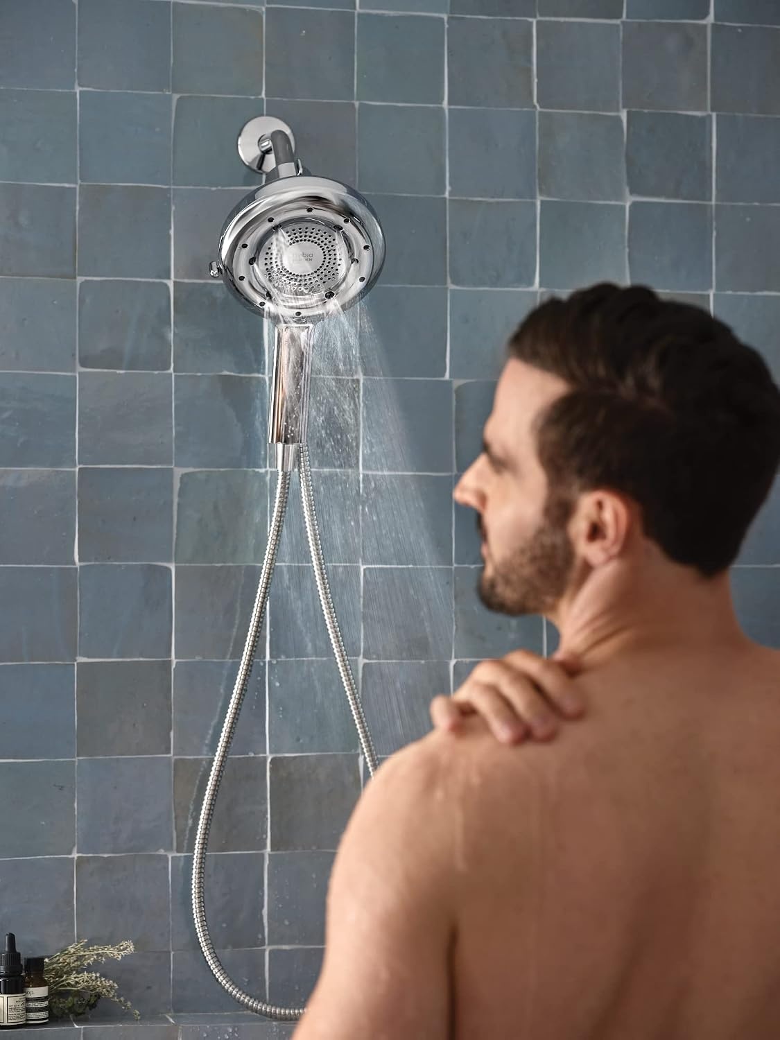image:imageMoen N400H0CH Quattro Handheld Four Unique Shower Experiences and Magnetix Dock Chrome