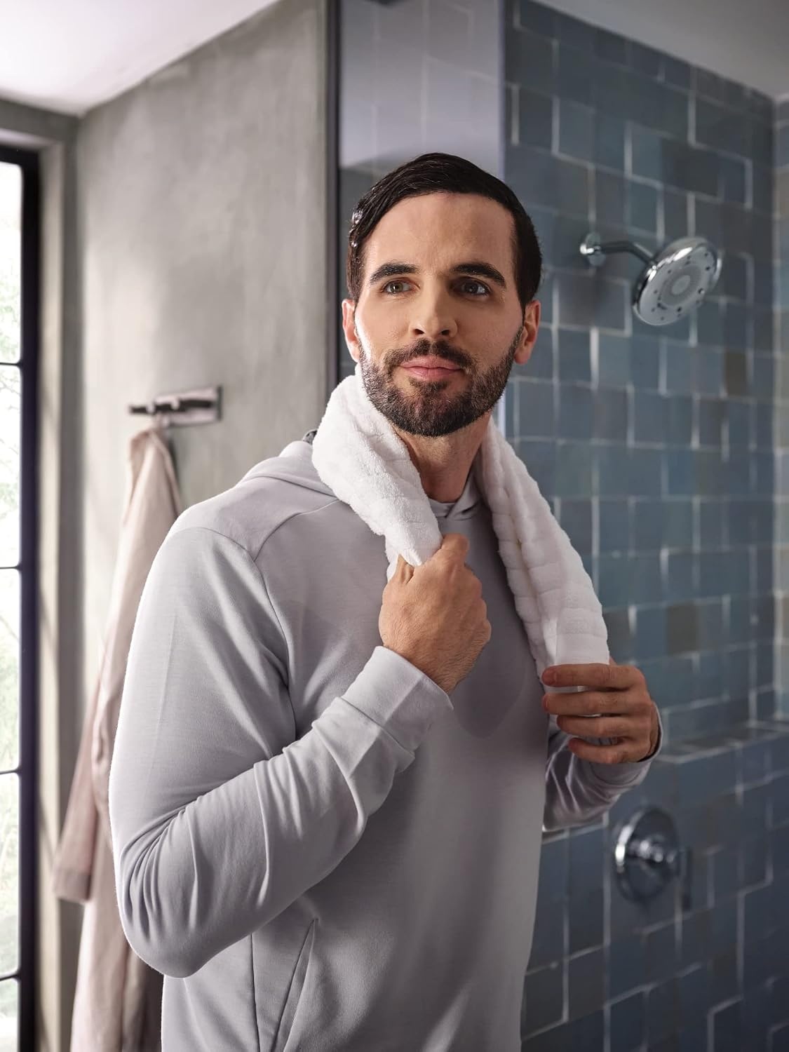 image:imageMoen N400R0CH Quattro Rainshower Showerhead with Four Unique Shower Experiences Chrome