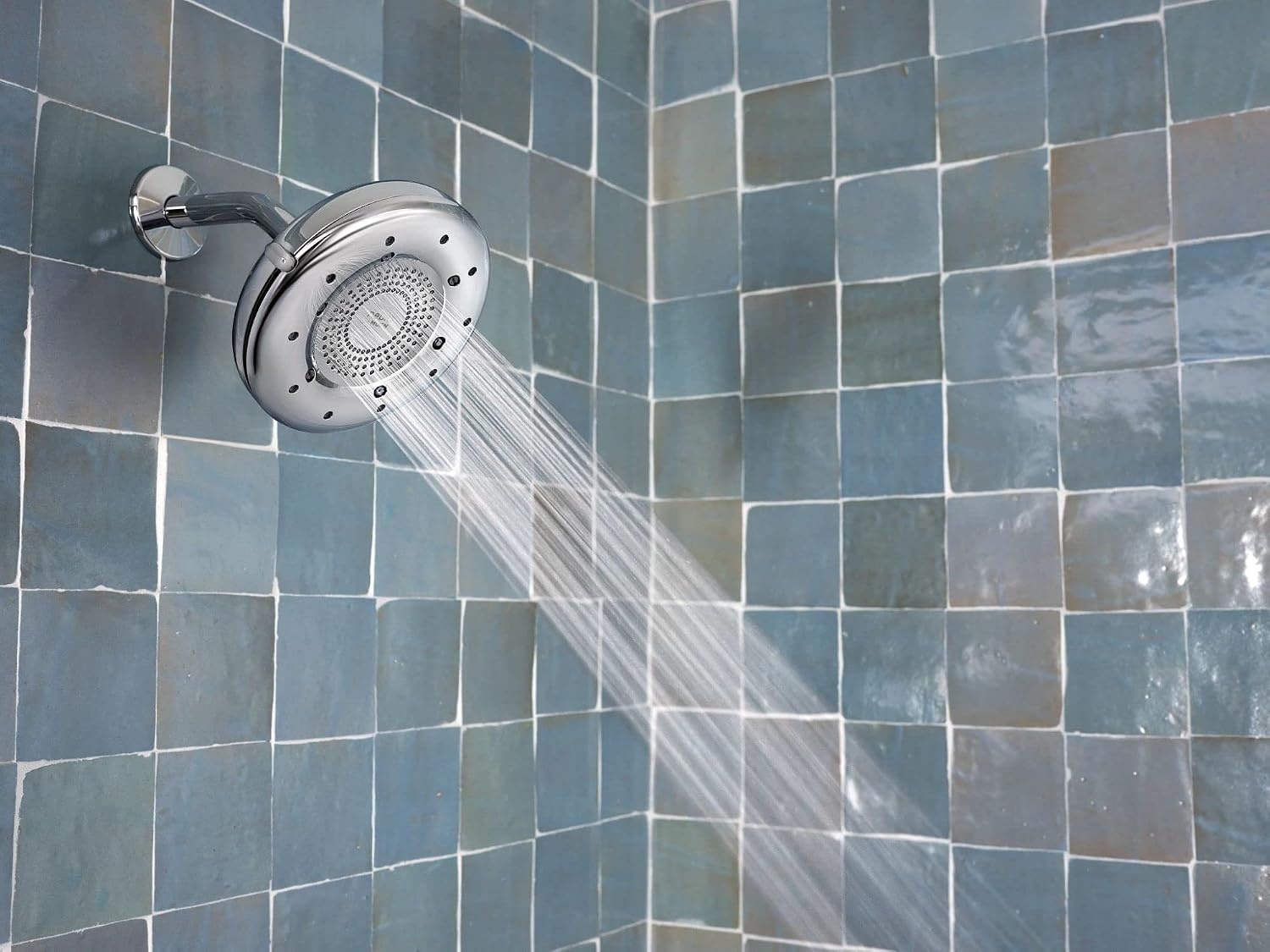 image:imageMoen N400R0CH Quattro Rainshower Showerhead with Four Unique Shower Experiences Chrome