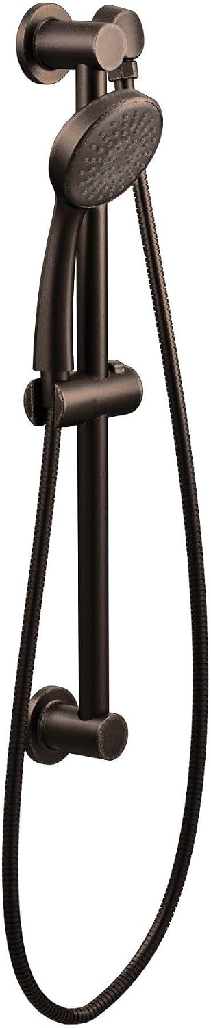 image:imageMoen Oil Rubbed Bronze EcoPerformance Detachable Handheld Showerhead with 24inch Slide Bar and 69inch Hose 3868EPORBOil Rubbed Bronze