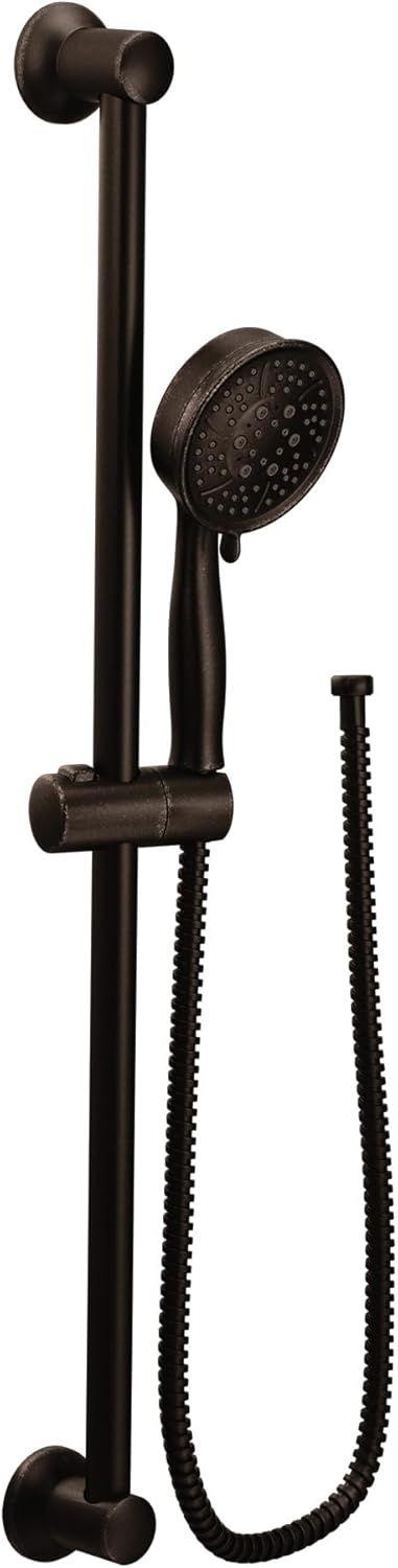 image:imageMoen Polished Nickel EcoPerformance Handheld Showerhead with 69InchLong Hose Featuring 30Inch Slide Bar 3667EPNLOil Rubbed Bronze