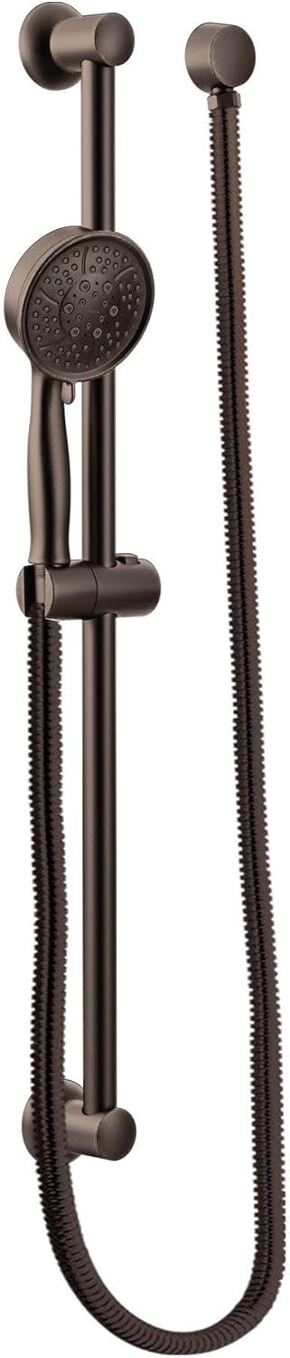 image:imageMoen Polished Nickel EcoPerformance Handheld Showerhead with 69InchLong Hose Featuring 30Inch Slide Bar 3667EPNLOil Rubbed Bronze