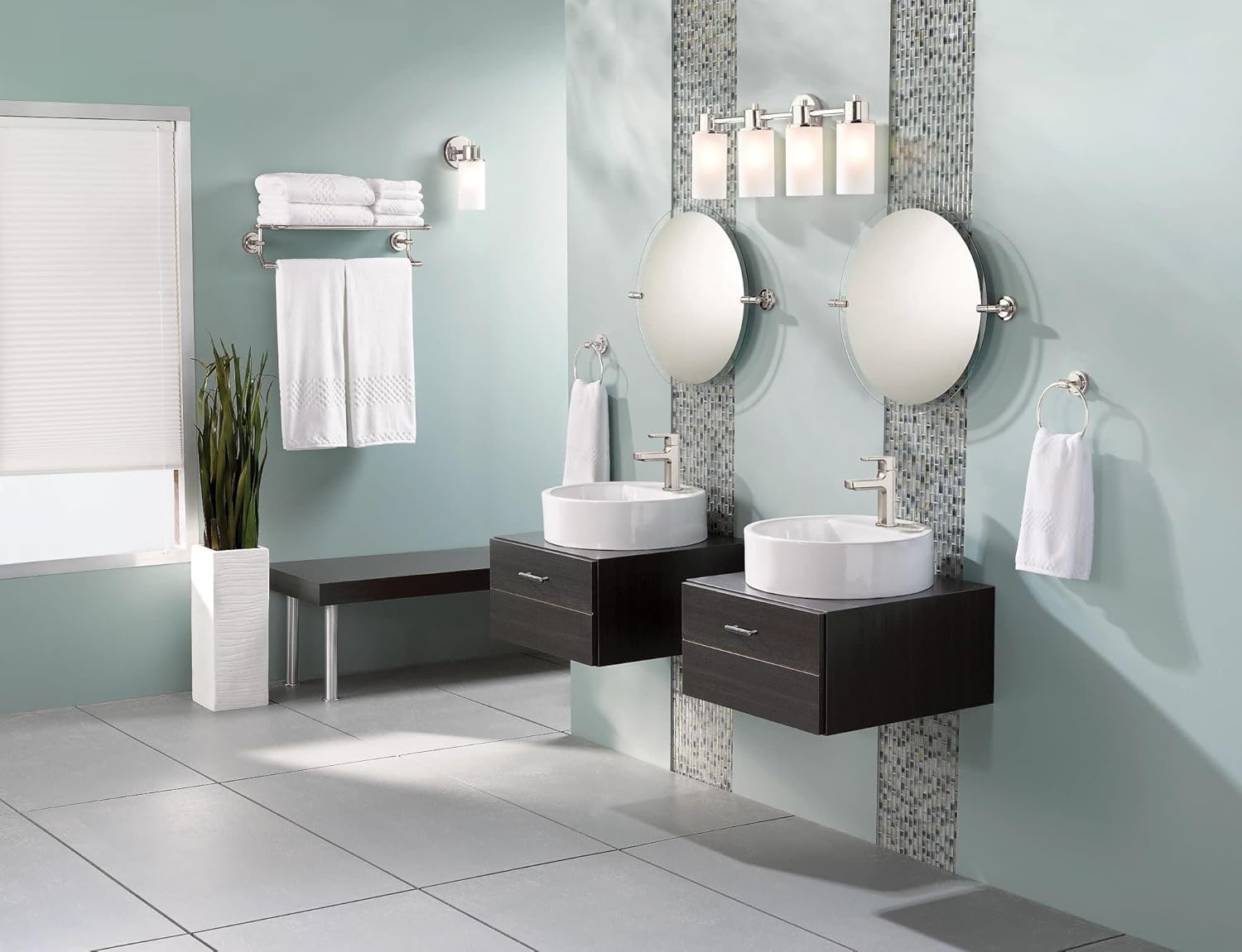 image:imageMoen Rizon Matte Black OneHandle Modern Bathroom Faucet with Drain Assembly 6900BLChrome