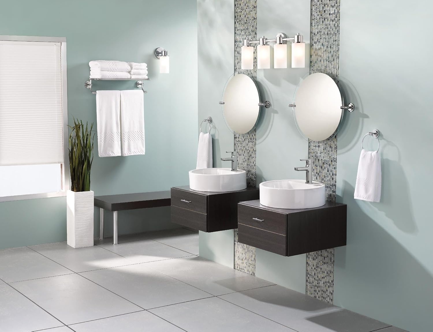 image:imageMoen Rizon Matte Black OneHandle Modern Bathroom Faucet with Drain Assembly 6900BLChrome