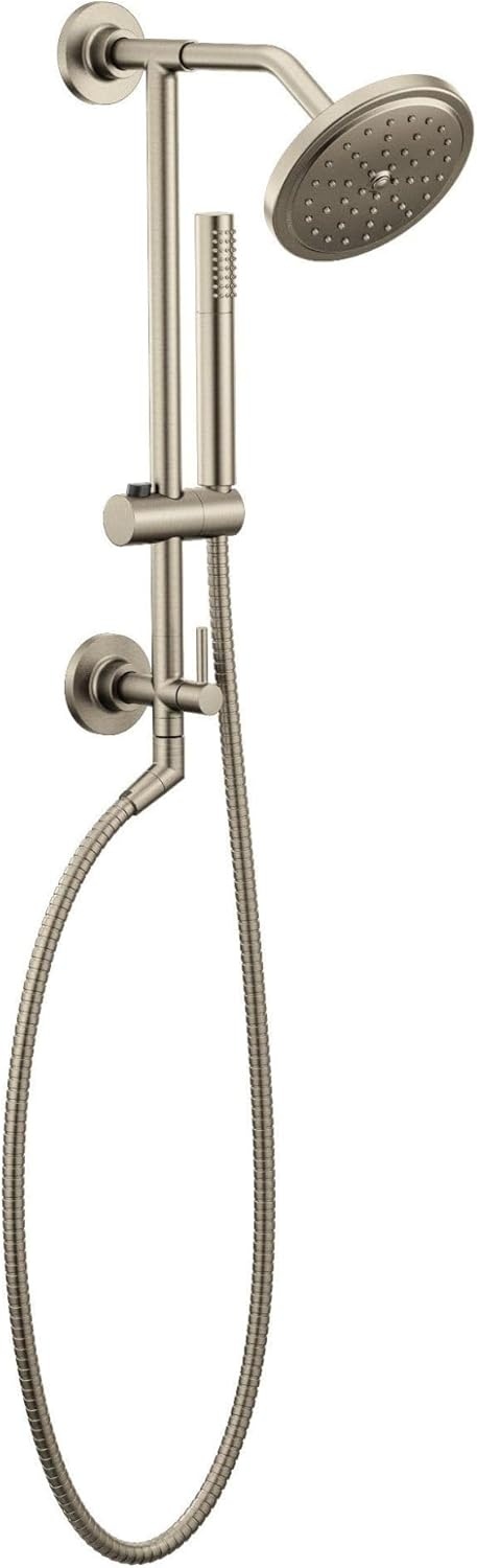 image:imageMoen S176EPBN 7Inch Single Function Eco Performance Shower Head with Immersion Rainshower Technology Brushed Nickel