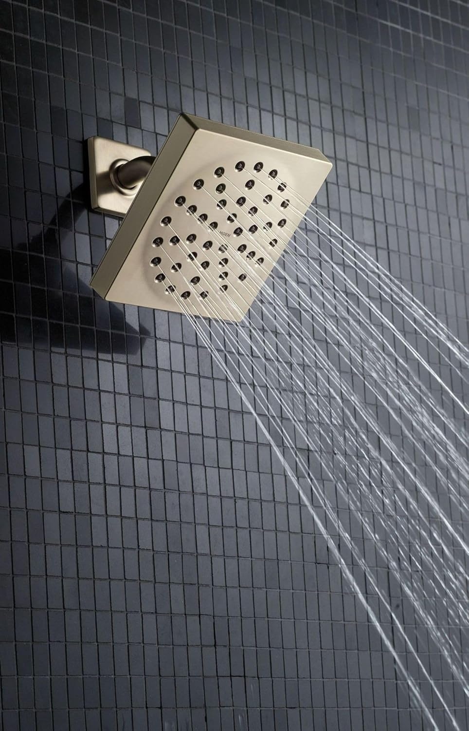 image:imageMoen S6340EP 90 Degree 6 EcoPerformance SingleFunction Showerhead with Immersion Technology at 20 GPM Flow Rate ChromeChrome