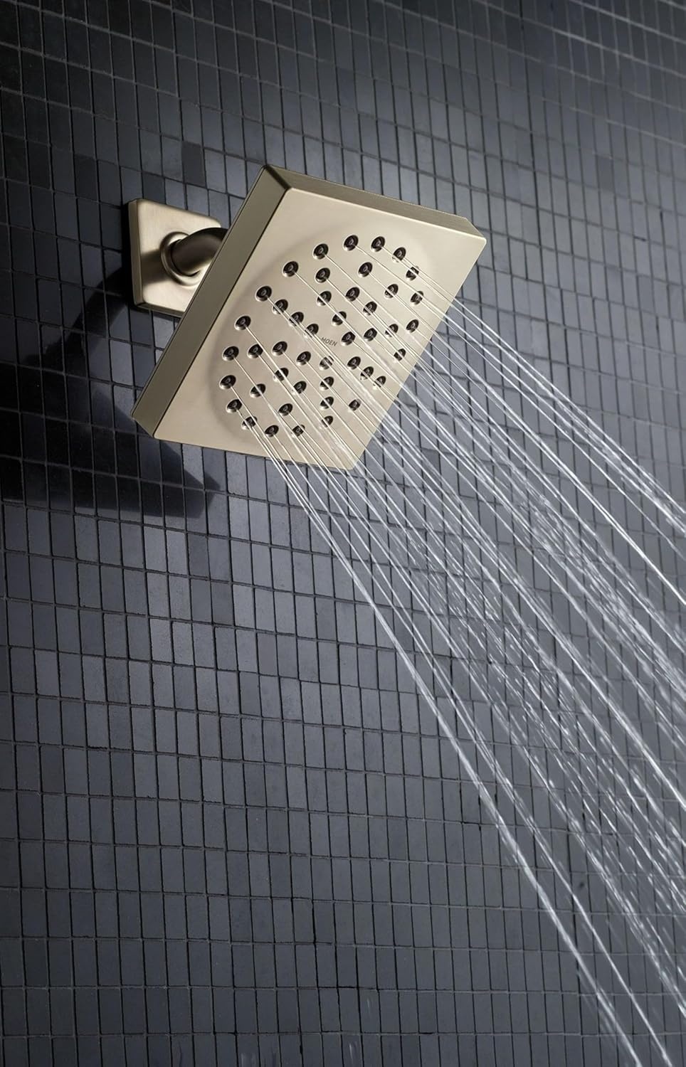 image:imageMoen S6340EP 90 Degree 6 EcoPerformance SingleFunction Showerhead with Immersion Technology at 20 GPM Flow Rate ChromeChrome