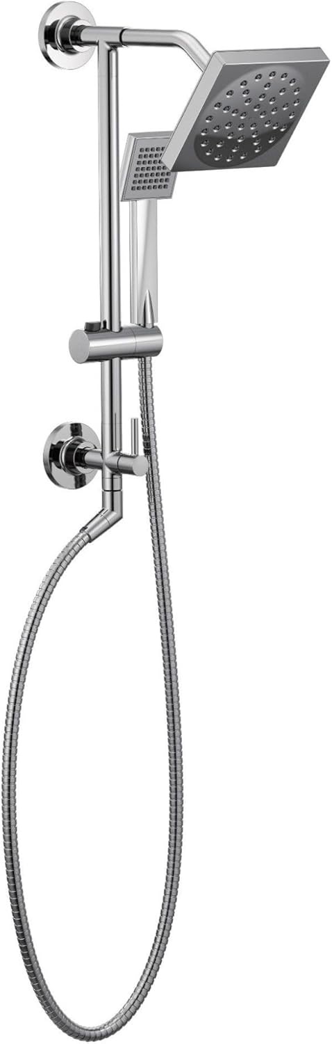 image:imageMoen S6340EP 90 Degree 6 EcoPerformance SingleFunction Showerhead with Immersion Technology at 20 GPM Flow Rate ChromeChrome