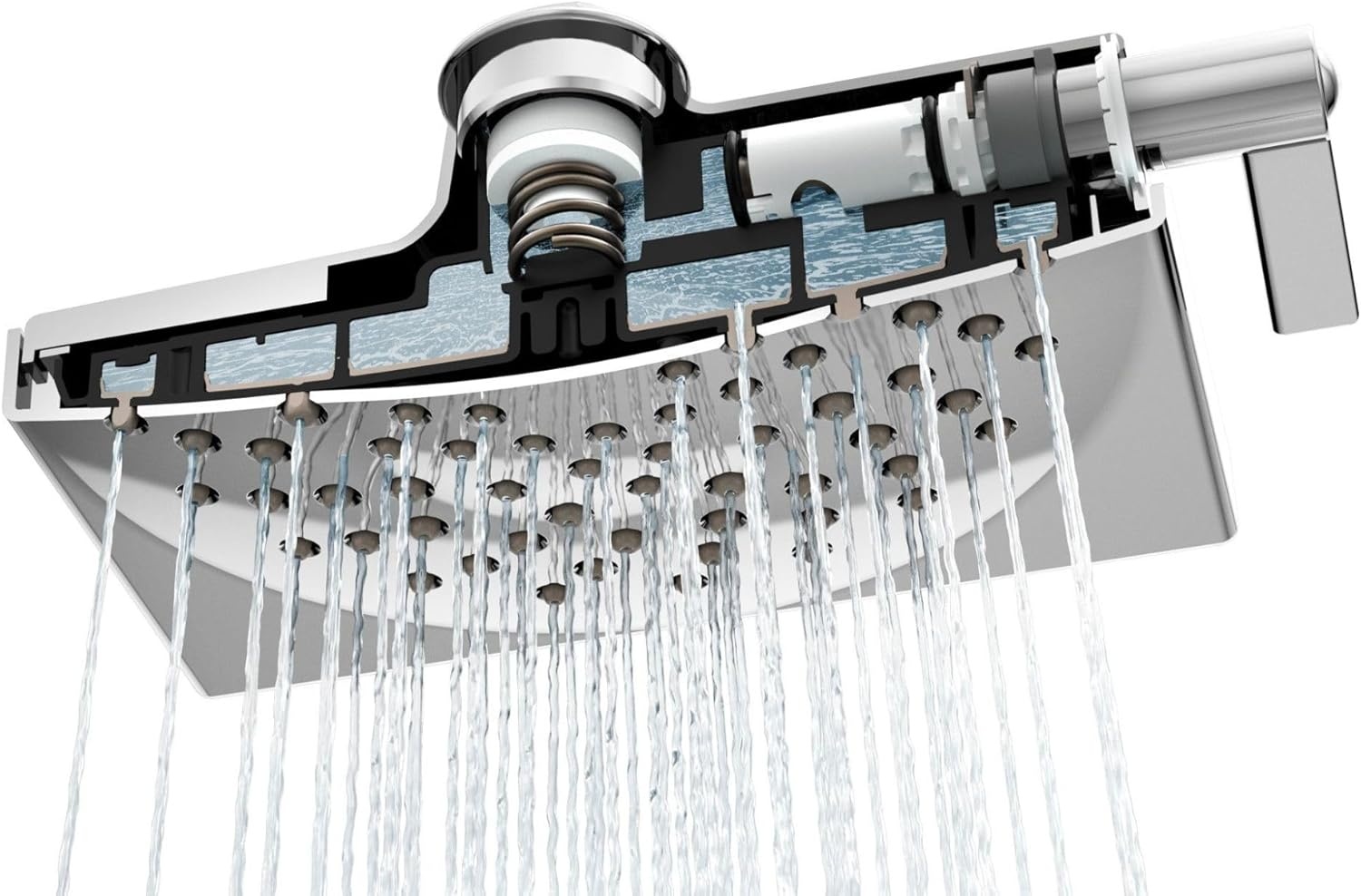 image:imageMoen S6345EP Velocity EcoPerformance TwoFunction 812 Diameter Spray Rainshower Showerhead ChromeChrome